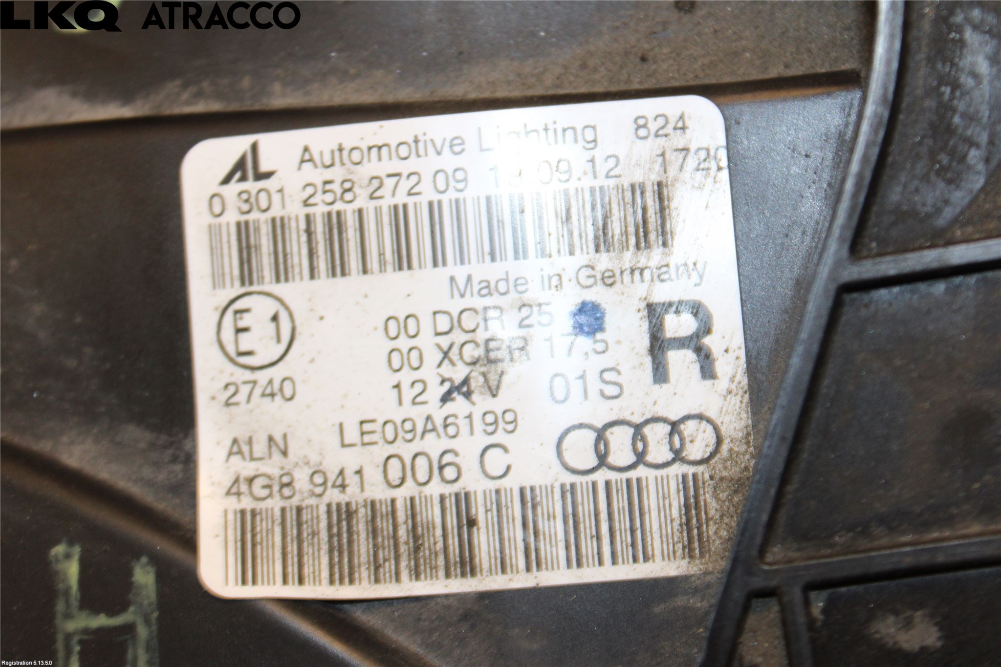 Audi A7/S7 4G 11-17 Strålkastare Höger