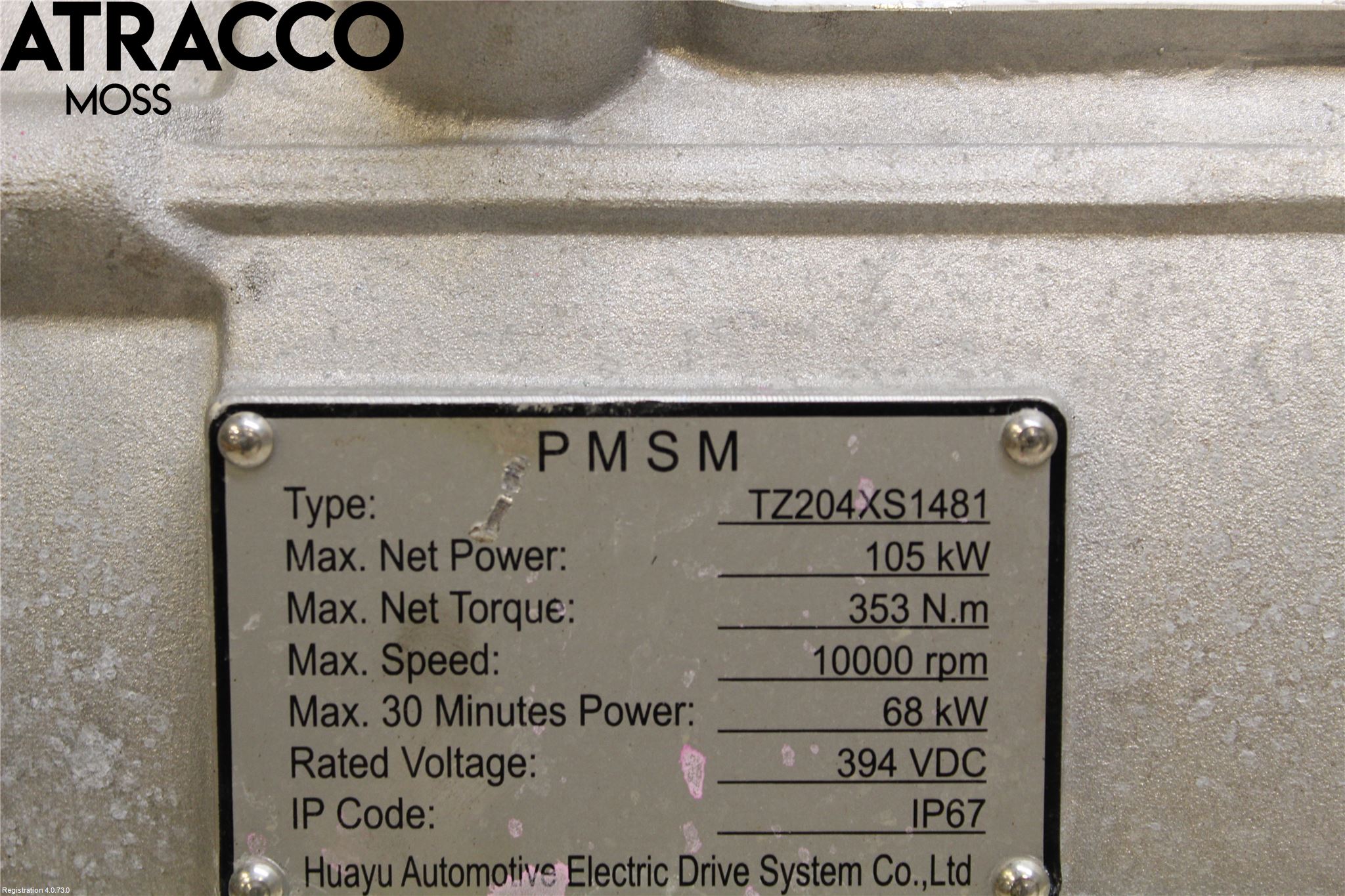 MG ZS EV 20- Motor Elektisk Fram