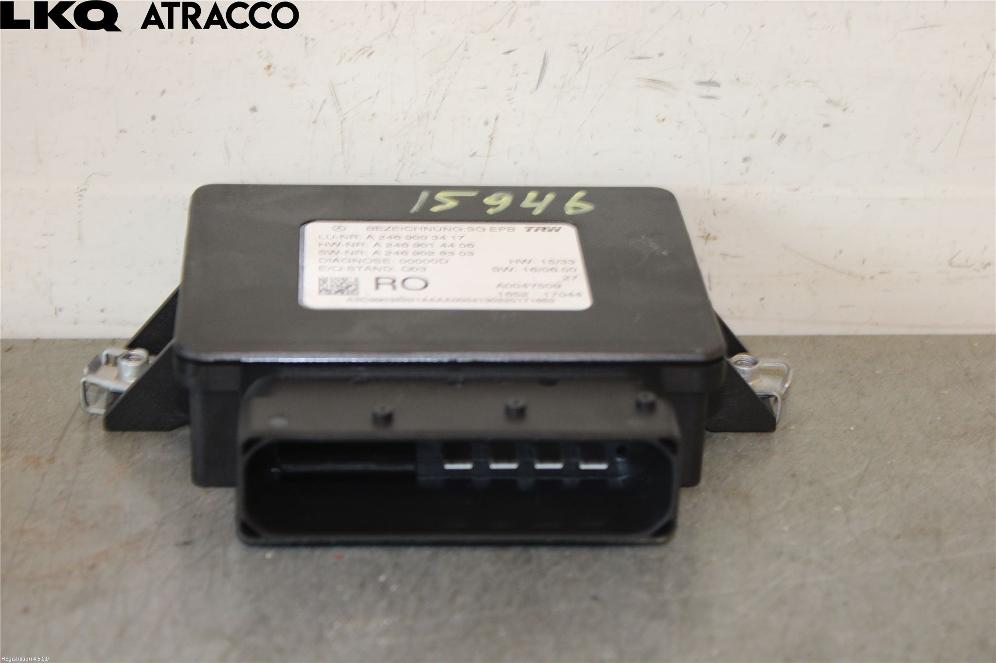 Mercedes-Benz MB B-KLASS (W246/W242) 12-19 Styrenhet Parkbroms Epb