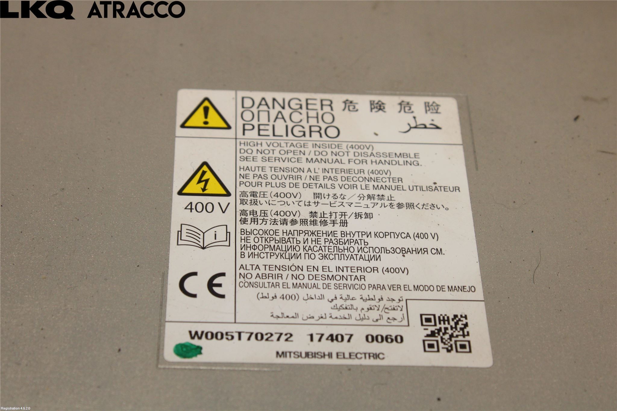 Mitsubishi OUTLANDER 13-21 Batteriladdare Högspänning