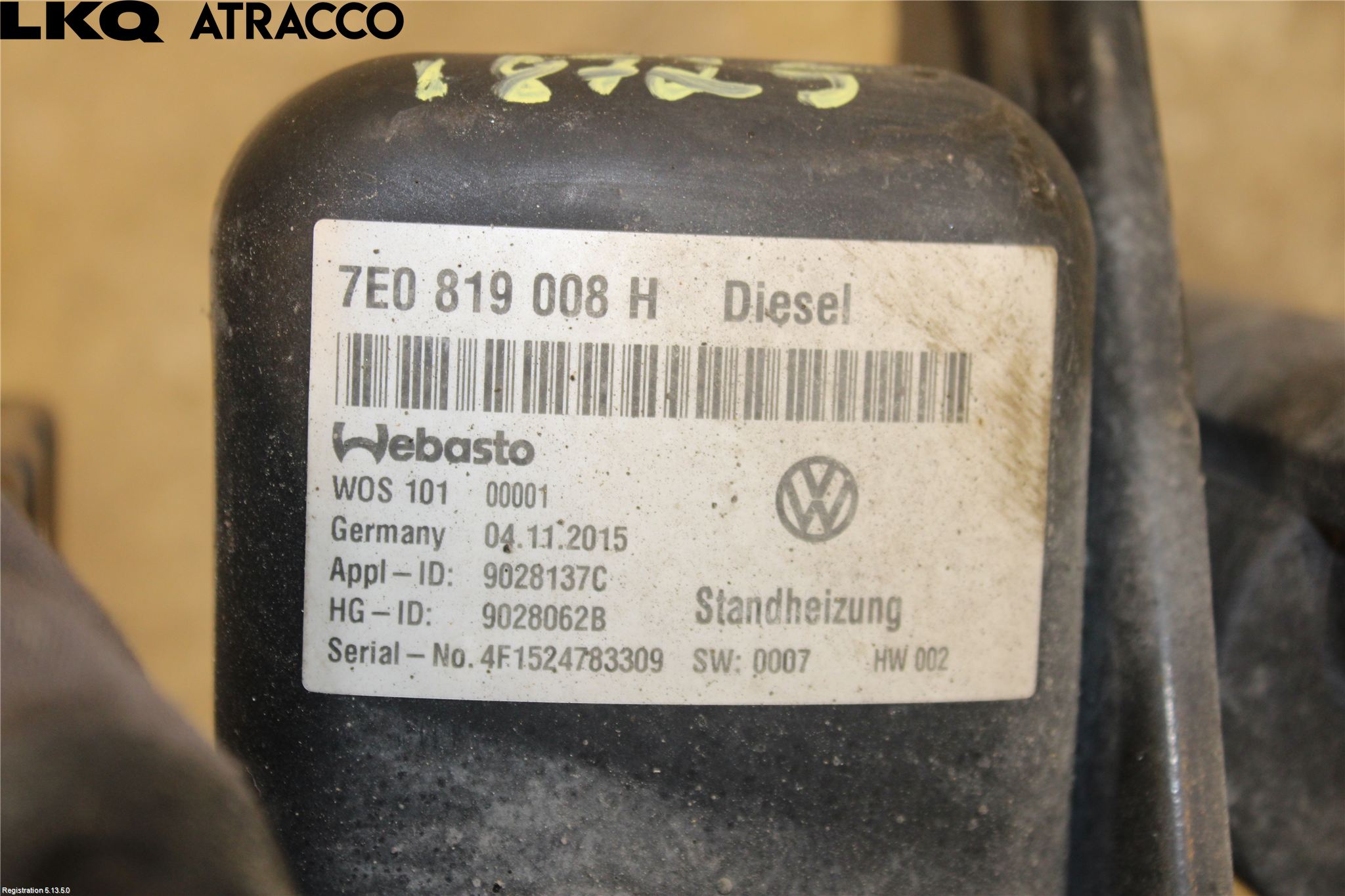 Volkswagen VW TRANSP/CARAVELLE (T6) 16-22 Dieselvärmare