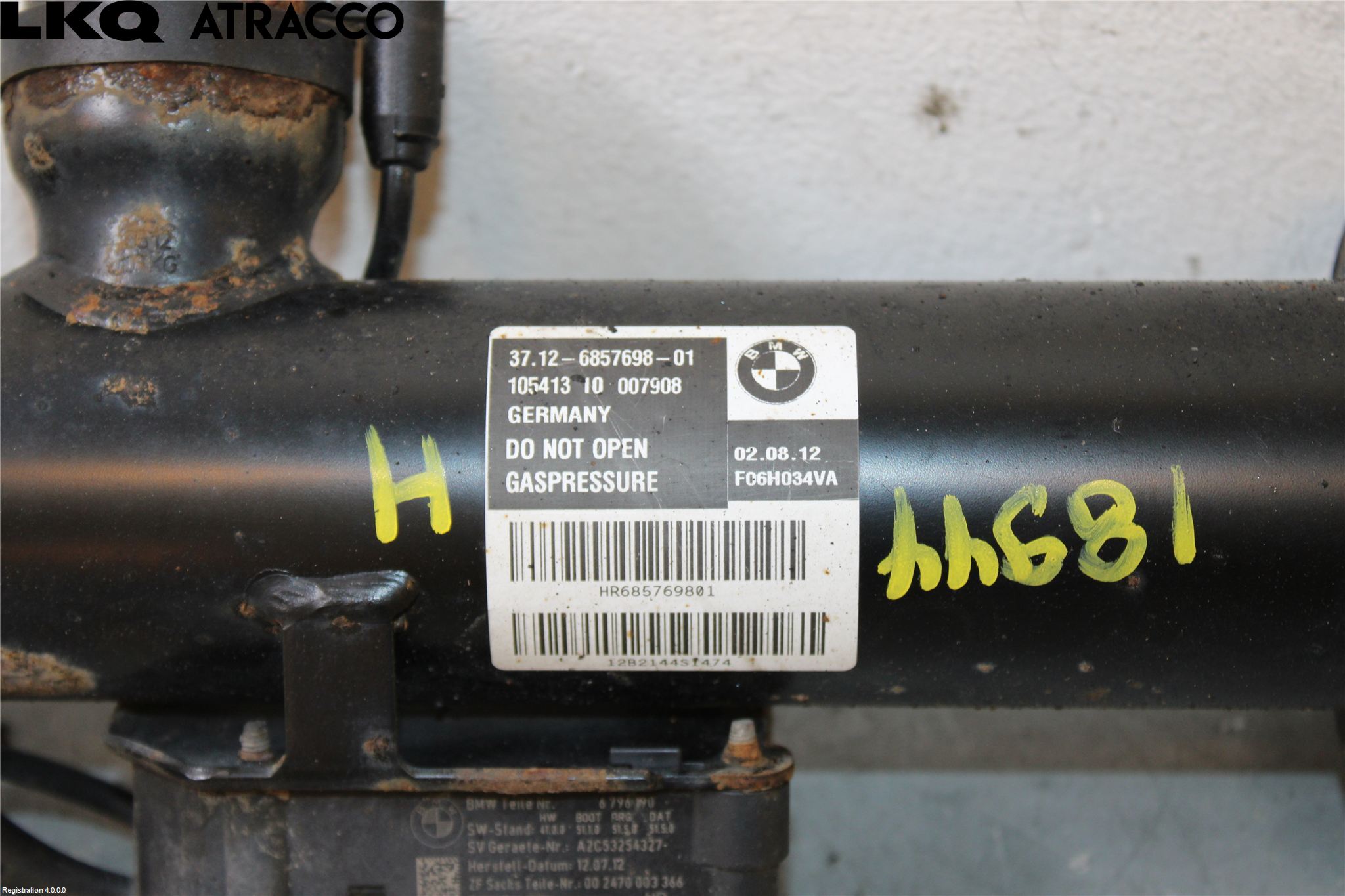 BMW 6 F12/F13 10-18 Fjäderben Fram Höger