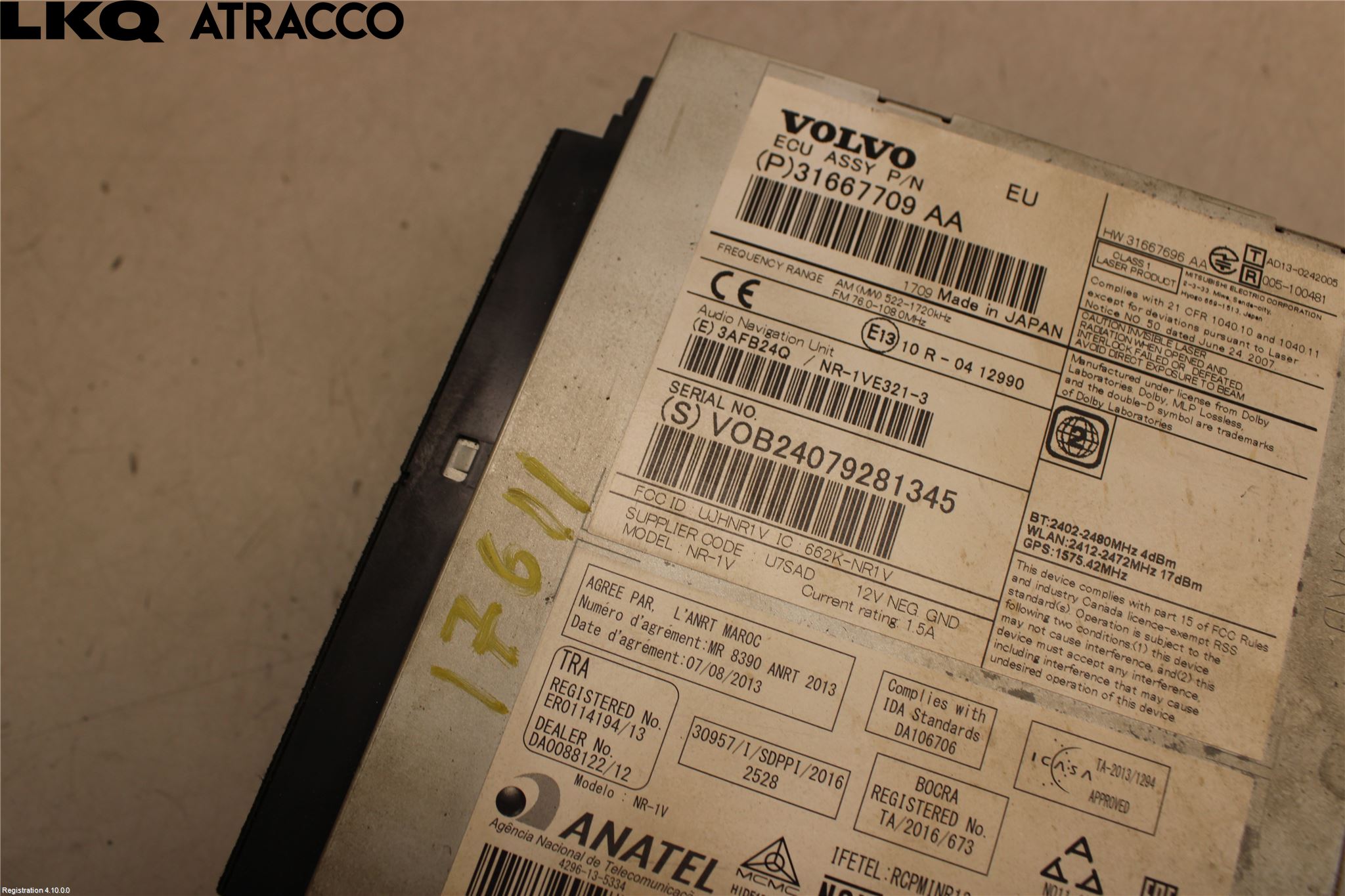 Volvo V60 14-18 Cd Radio - Multimediapanel