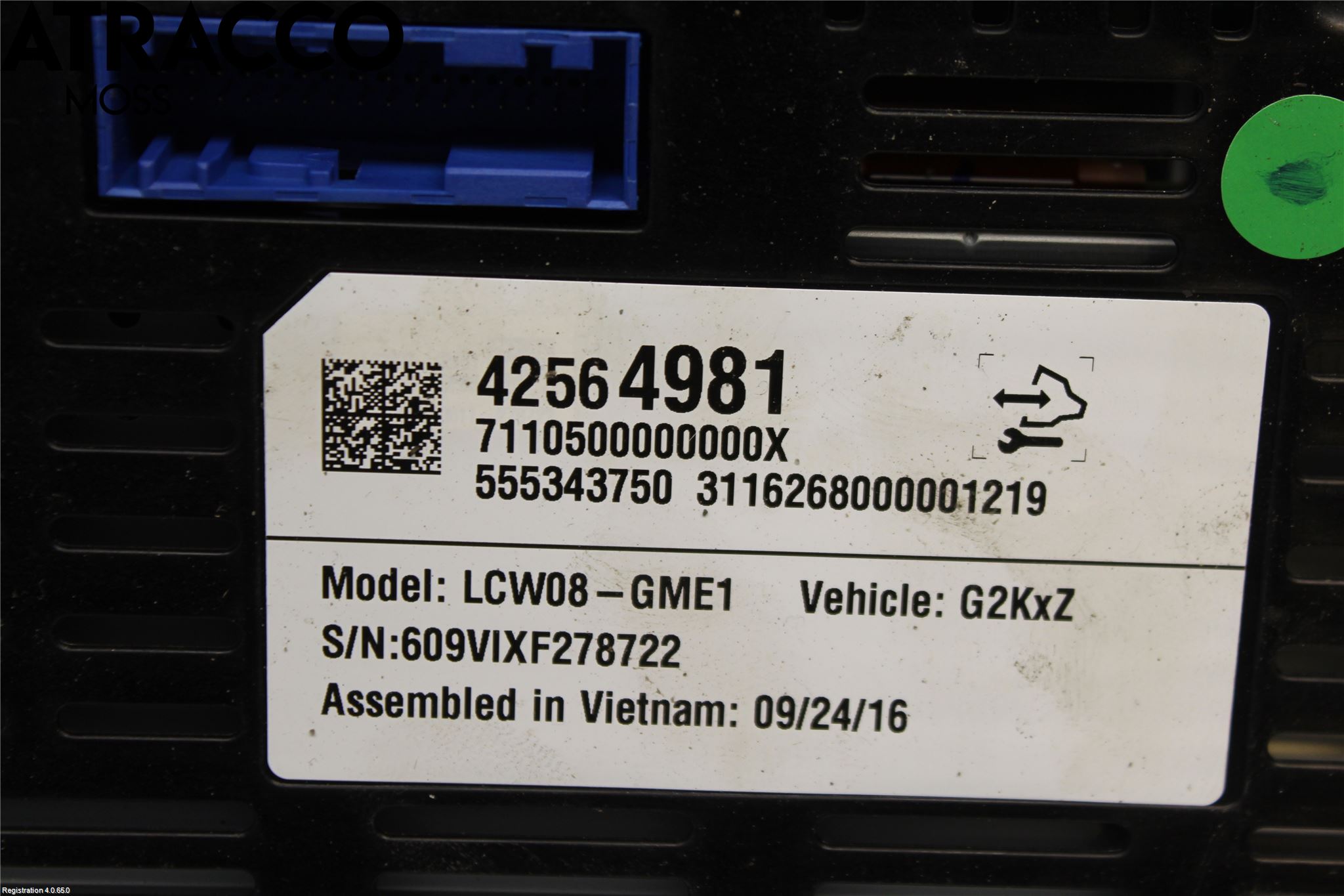 Övriga CHEVROLET BOLT Instrument Komb