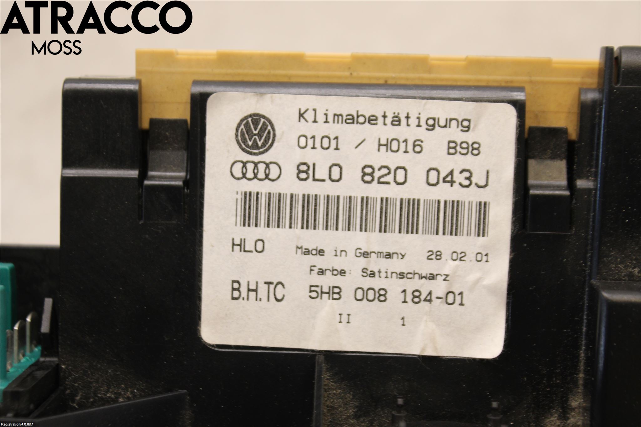 Audi A3/S3     96-03 Ac Styrenhet Ac Manöveren