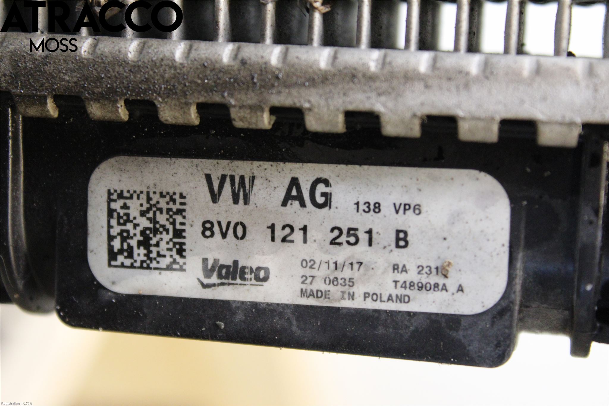 Audi A3/S3 8V 13-20 Kylare Aut