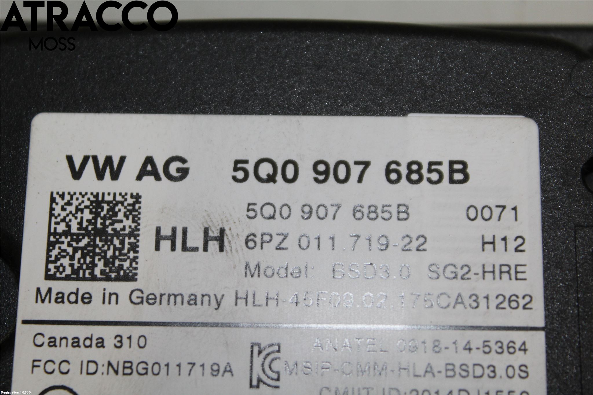 Volkswagen VW GOLF / E-GOLF VII 13-20 Sensor Aktivt Kollisionsskydd