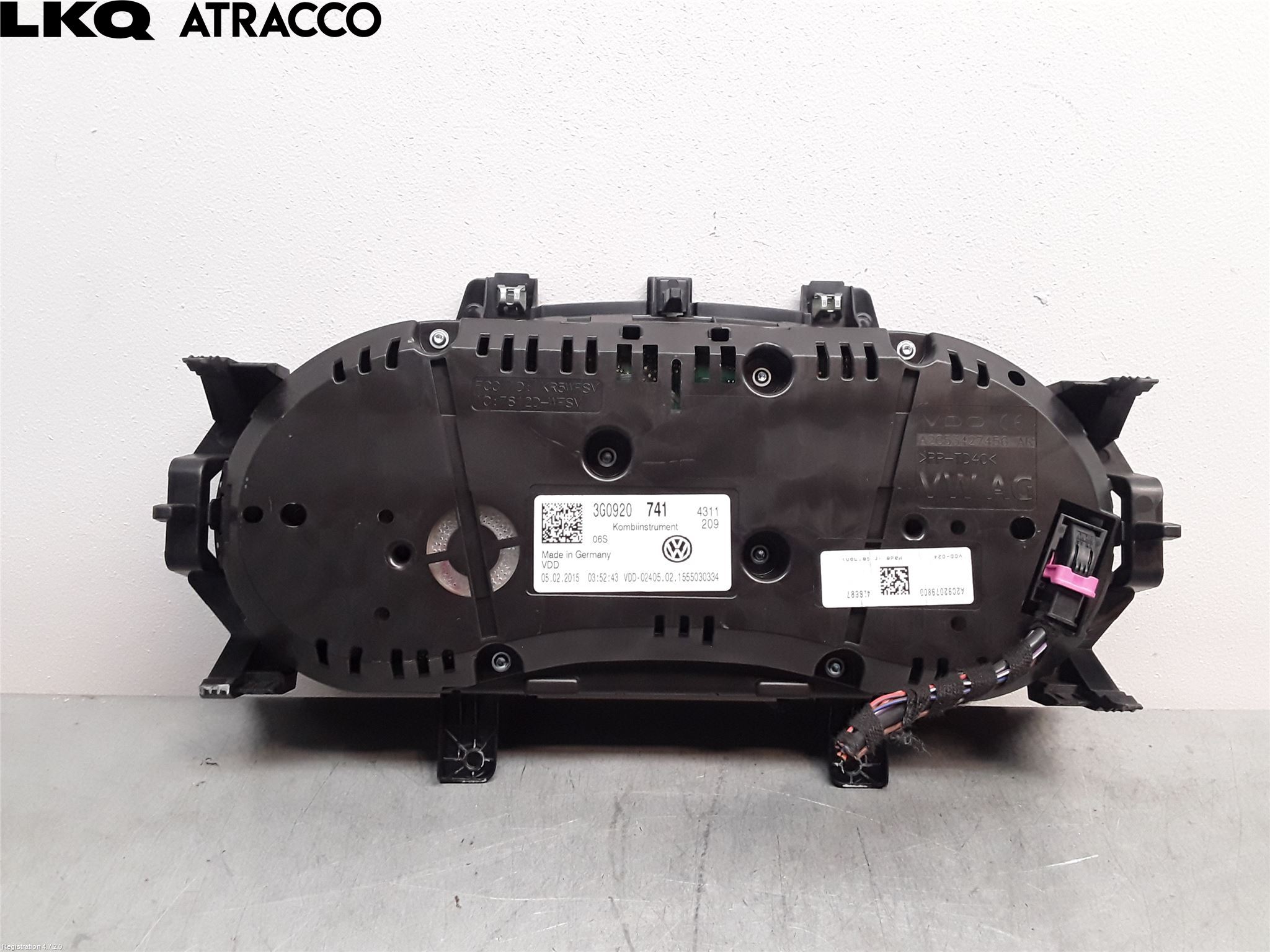 Volkswagen VW PASSAT 15-19 Instrument Komb