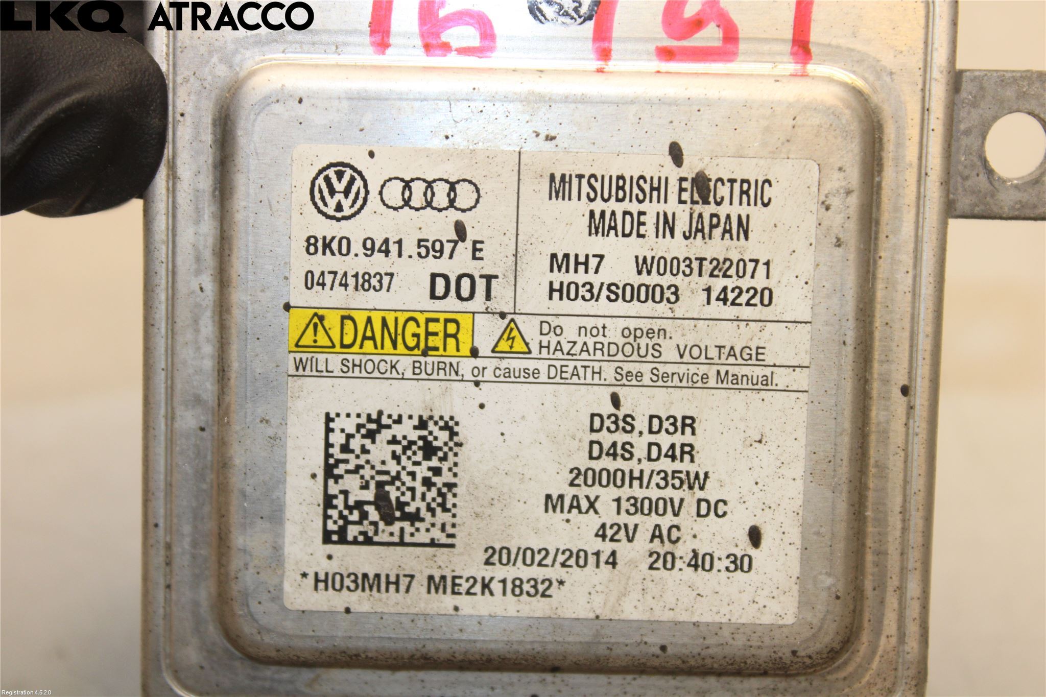 Volkswagen VW GOLF / E-GOLF VII 13-20 Styrenhet Strålkastare