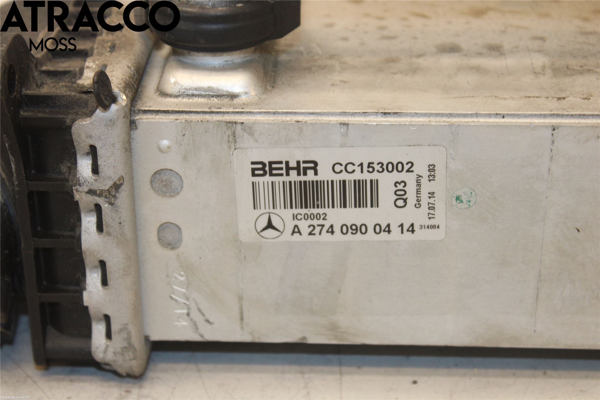 Mercedes-Benz MB C-KLASS (W205) 14-21 Laddluft-Intercooler Kyl