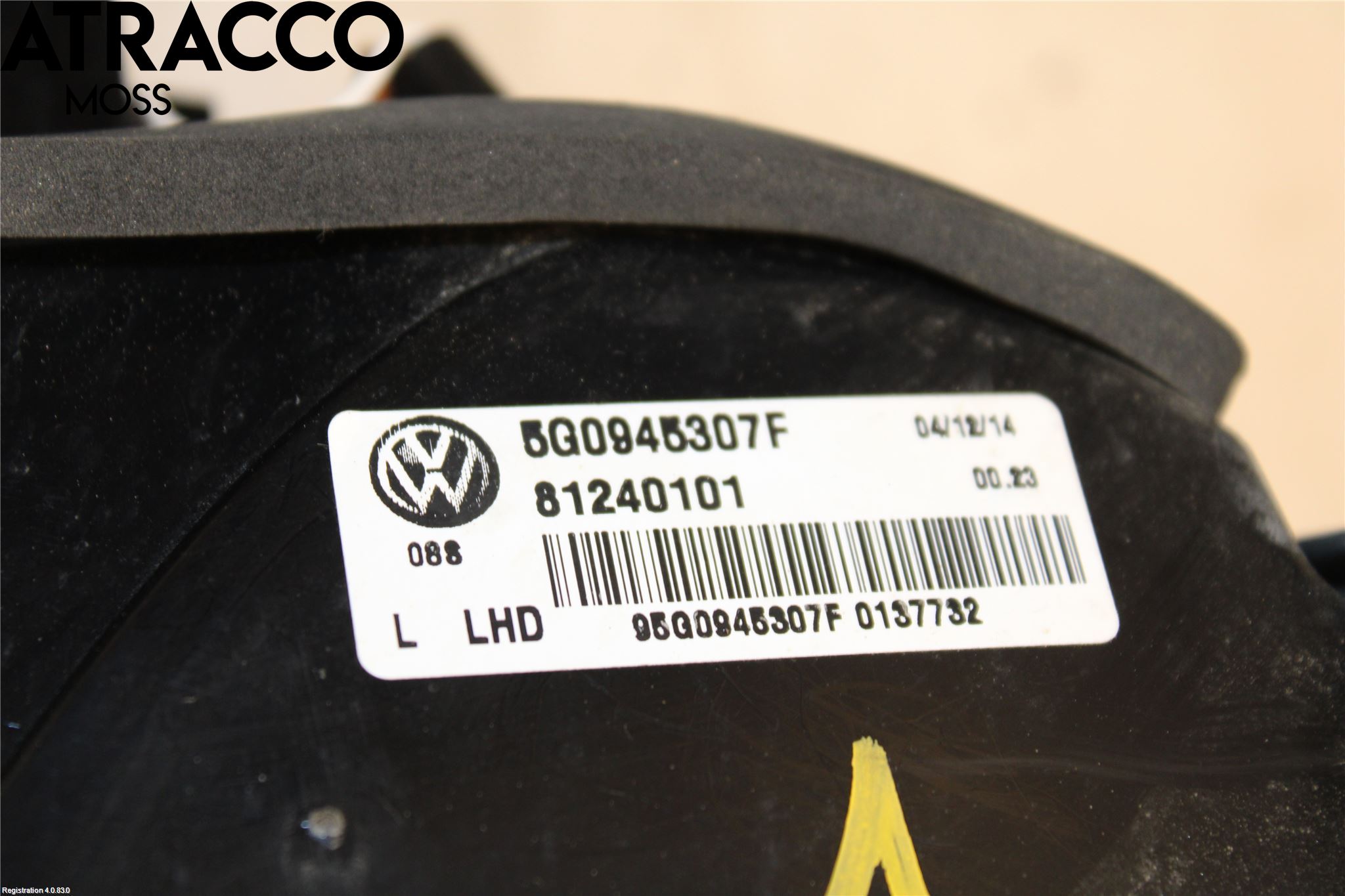 Volkswagen VW GOLF / E-GOLF VII 13-20 Bakljus Lucka Vä