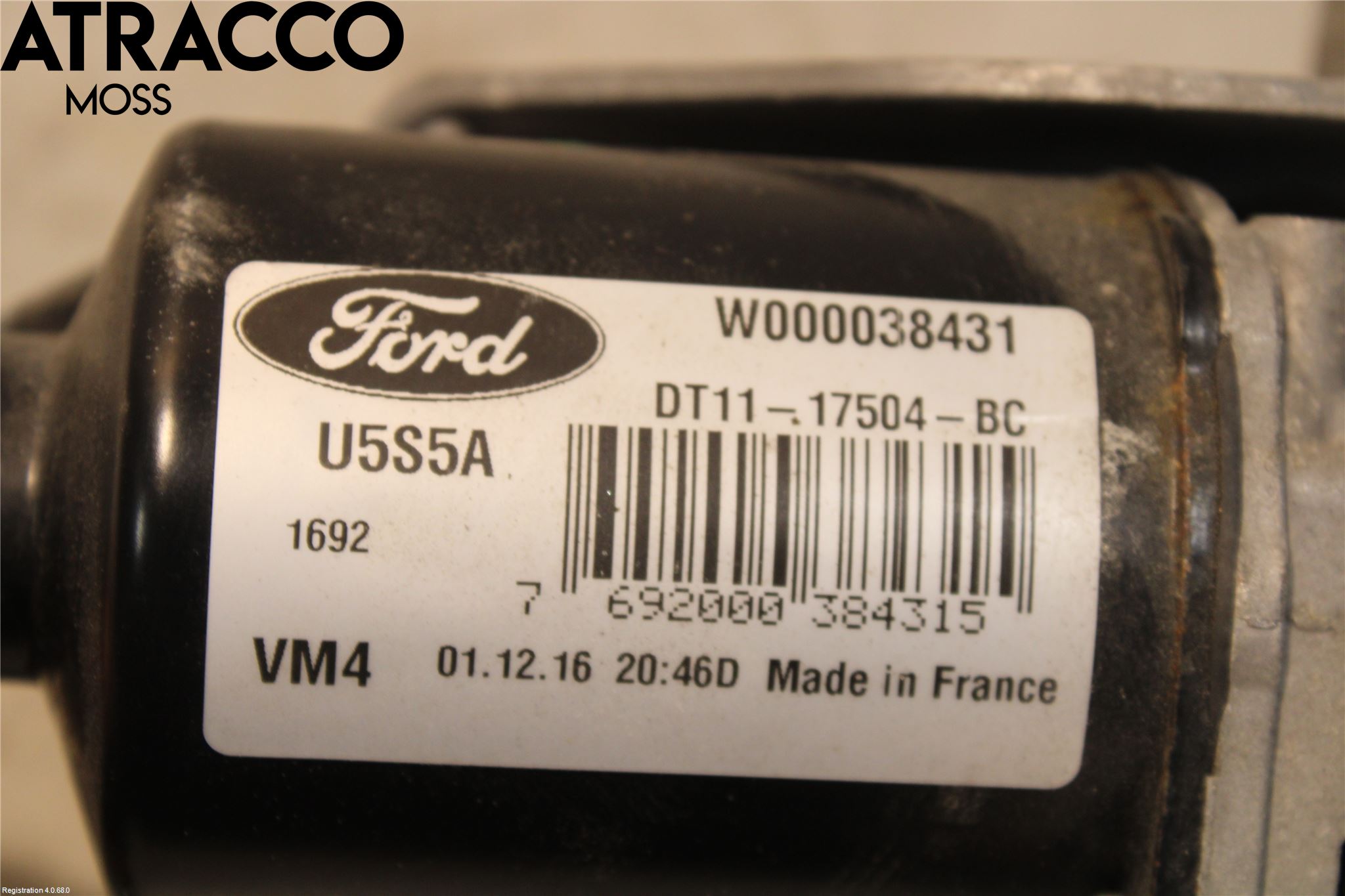 Ford TRANSIT/TOURNEO CONNECT 13-22 Torkarmotor Vindruta