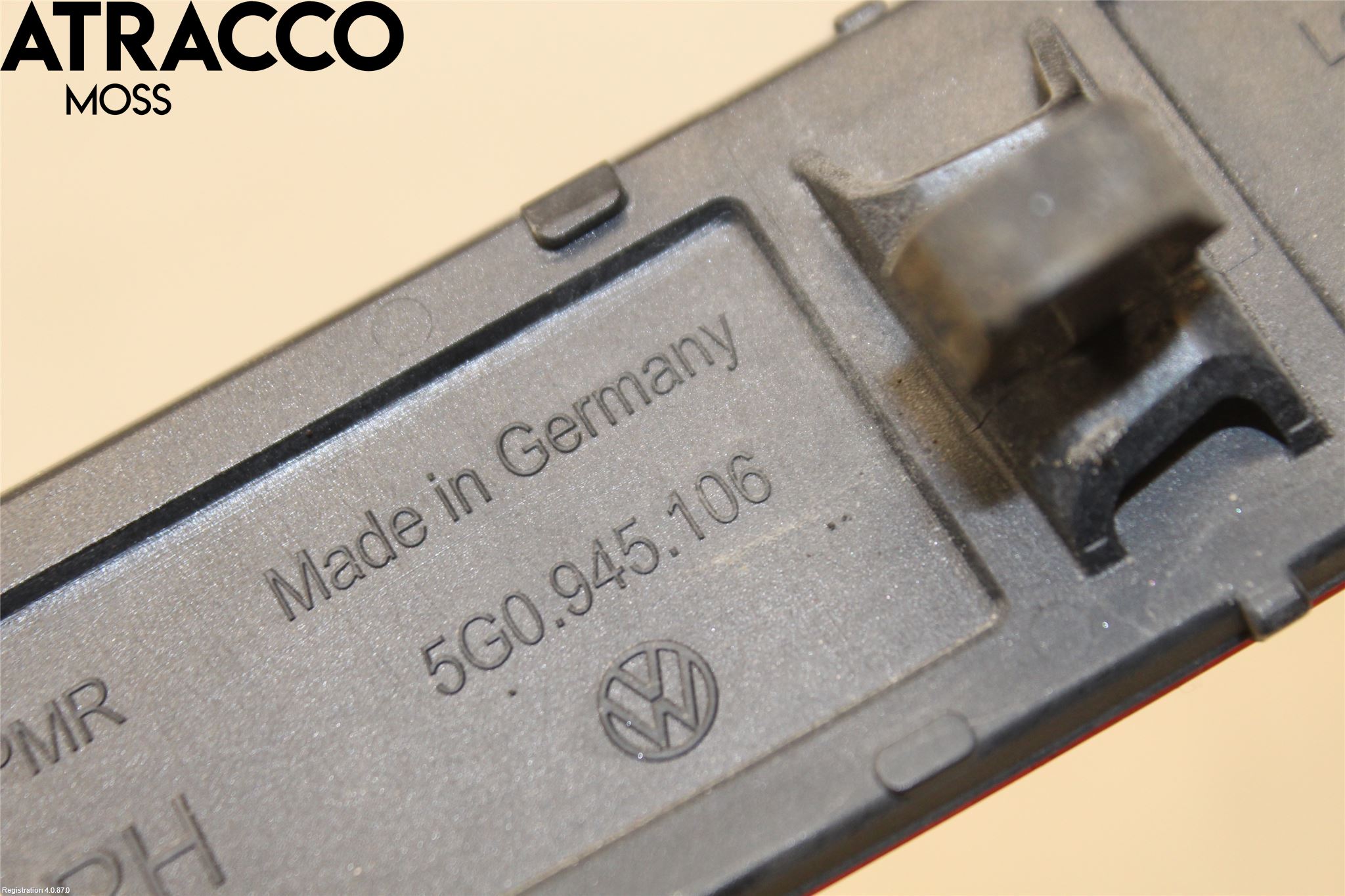 Volkswagen VW GOLF / E-GOLF VII 13-20 Dimljus/Reflex Bak