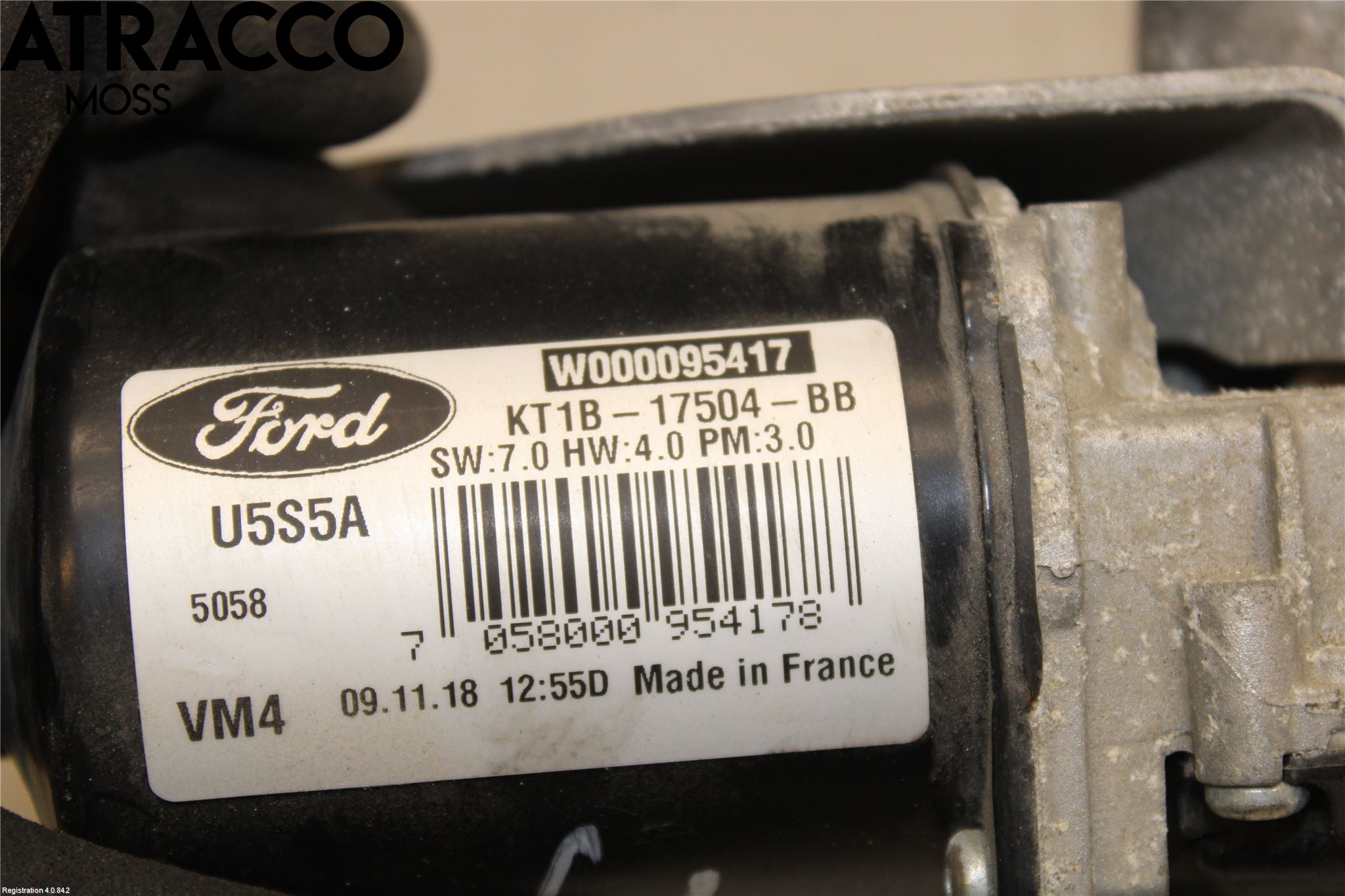 Ford TRANSIT/TOURNEO CONNECT 13-22 Torkarmotor Vindruta