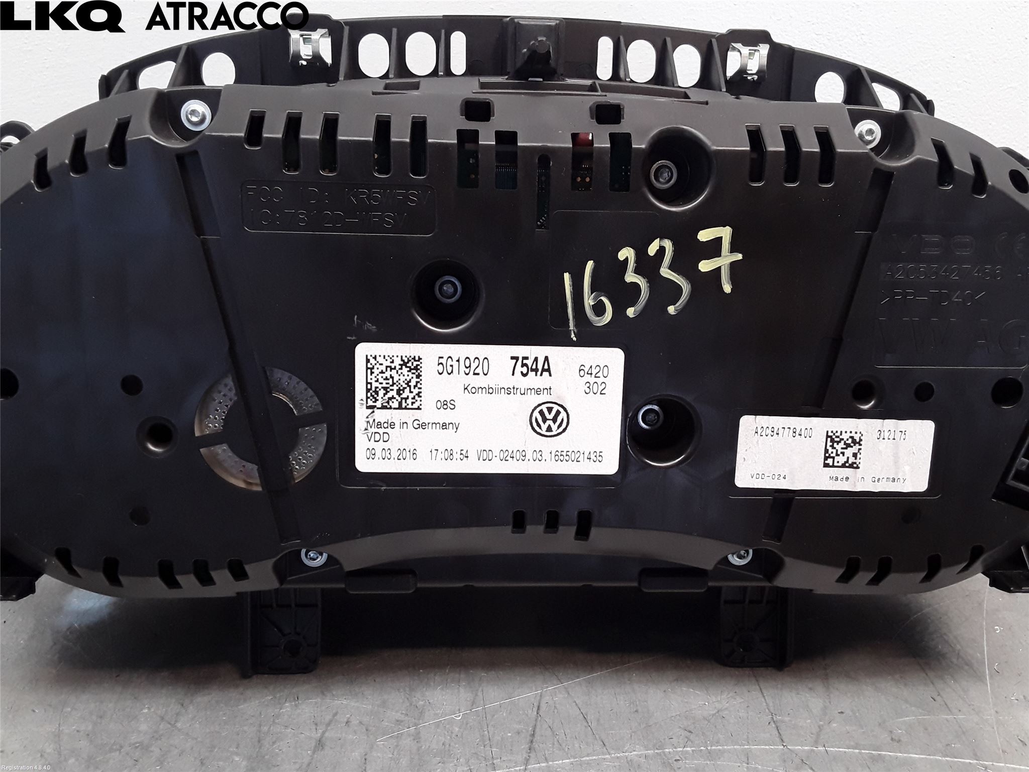 Volkswagen VW GOLF / E-GOLF VII 13-20 Instrument Komb