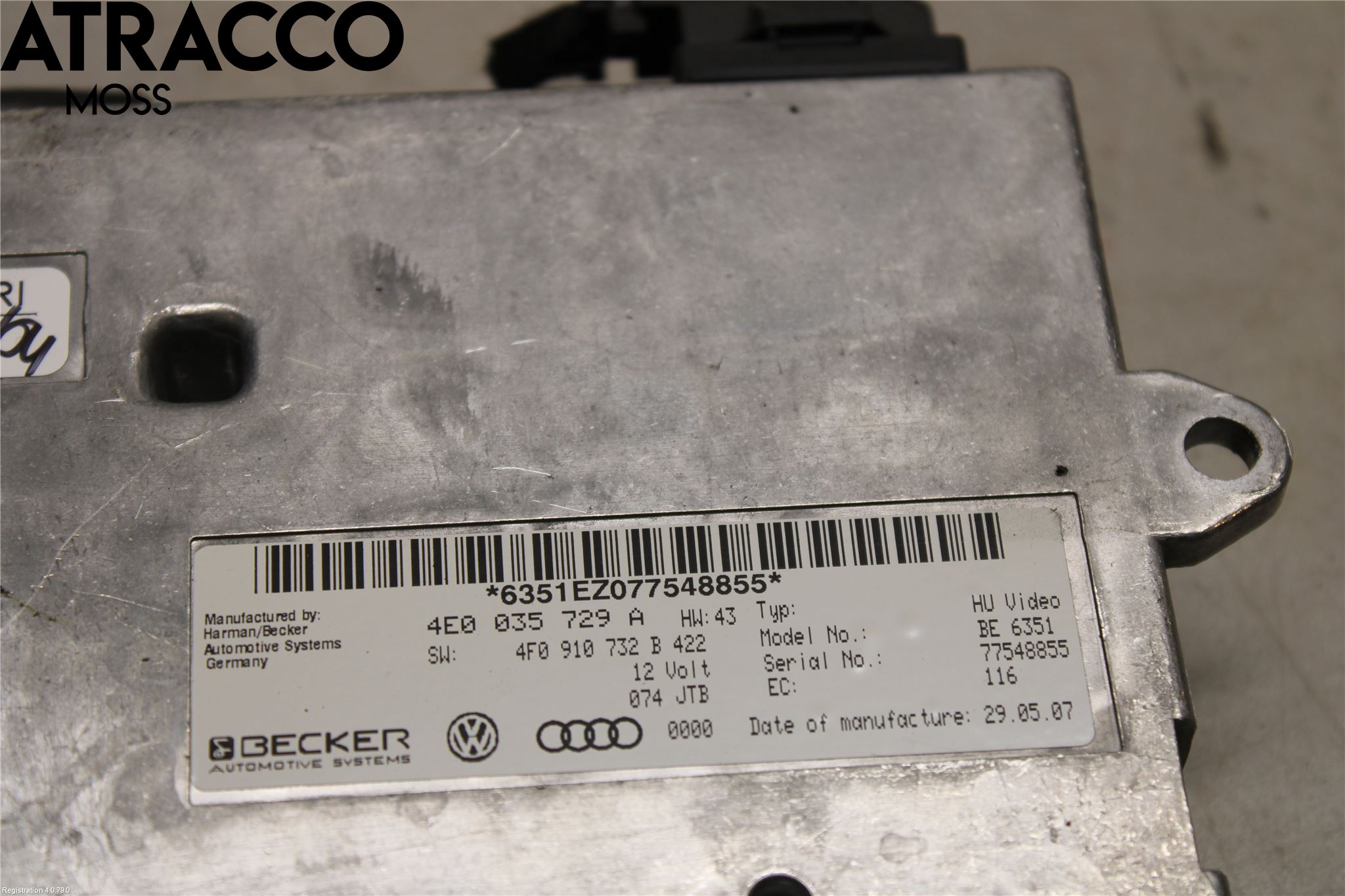 Audi A6/S6     05-11 Styrenhet Övrigt