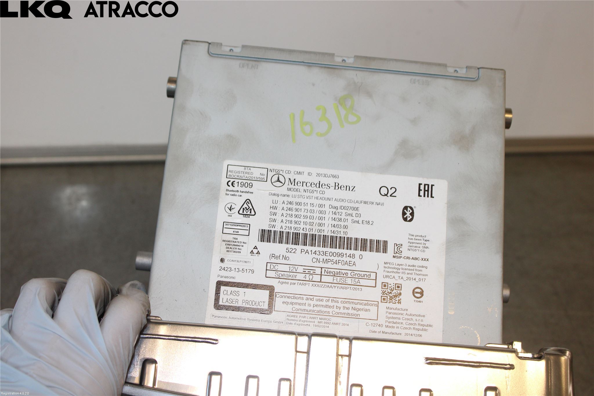 Mercedes-Benz MB CLA-KLASS (C117/X117) 13-19 Cd Radio - Multimediapanel