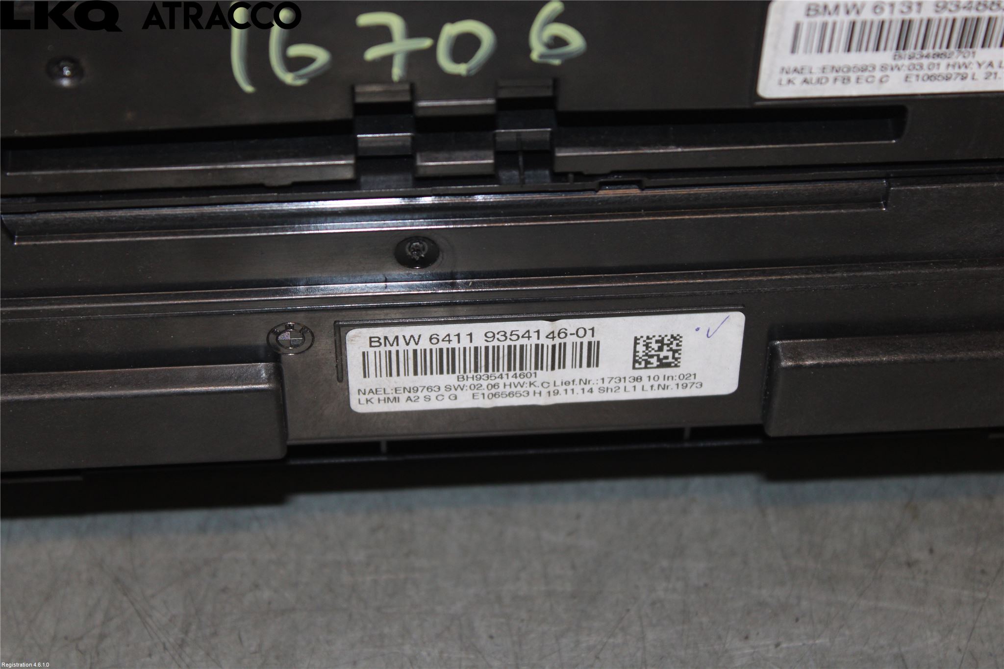 BMW 3 F30/F31/F80 12-19 Ac Styrenhet Ac Manöveren