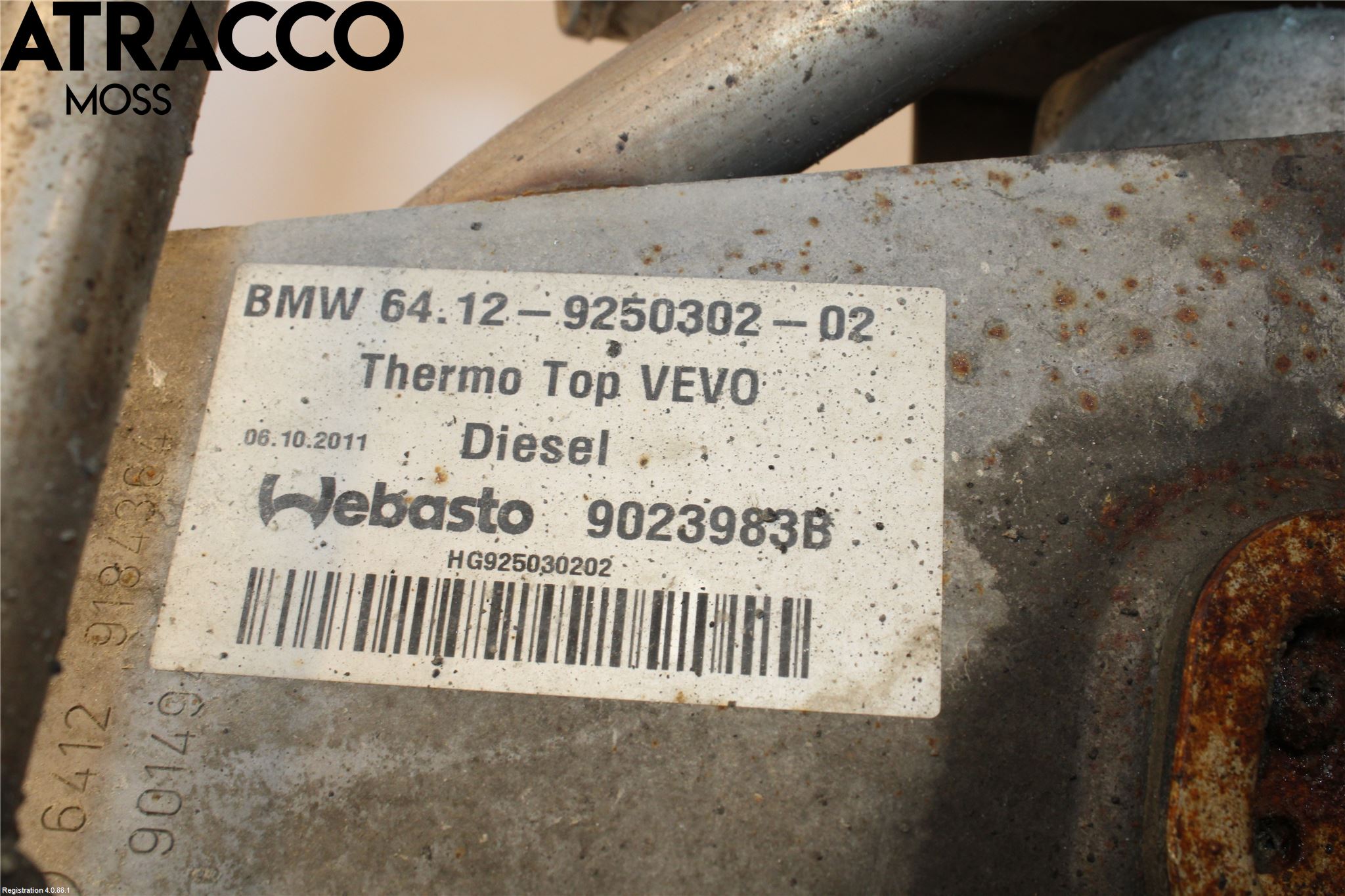 BMW 5 F10/F11/F18 09-17 Dieselvärmare