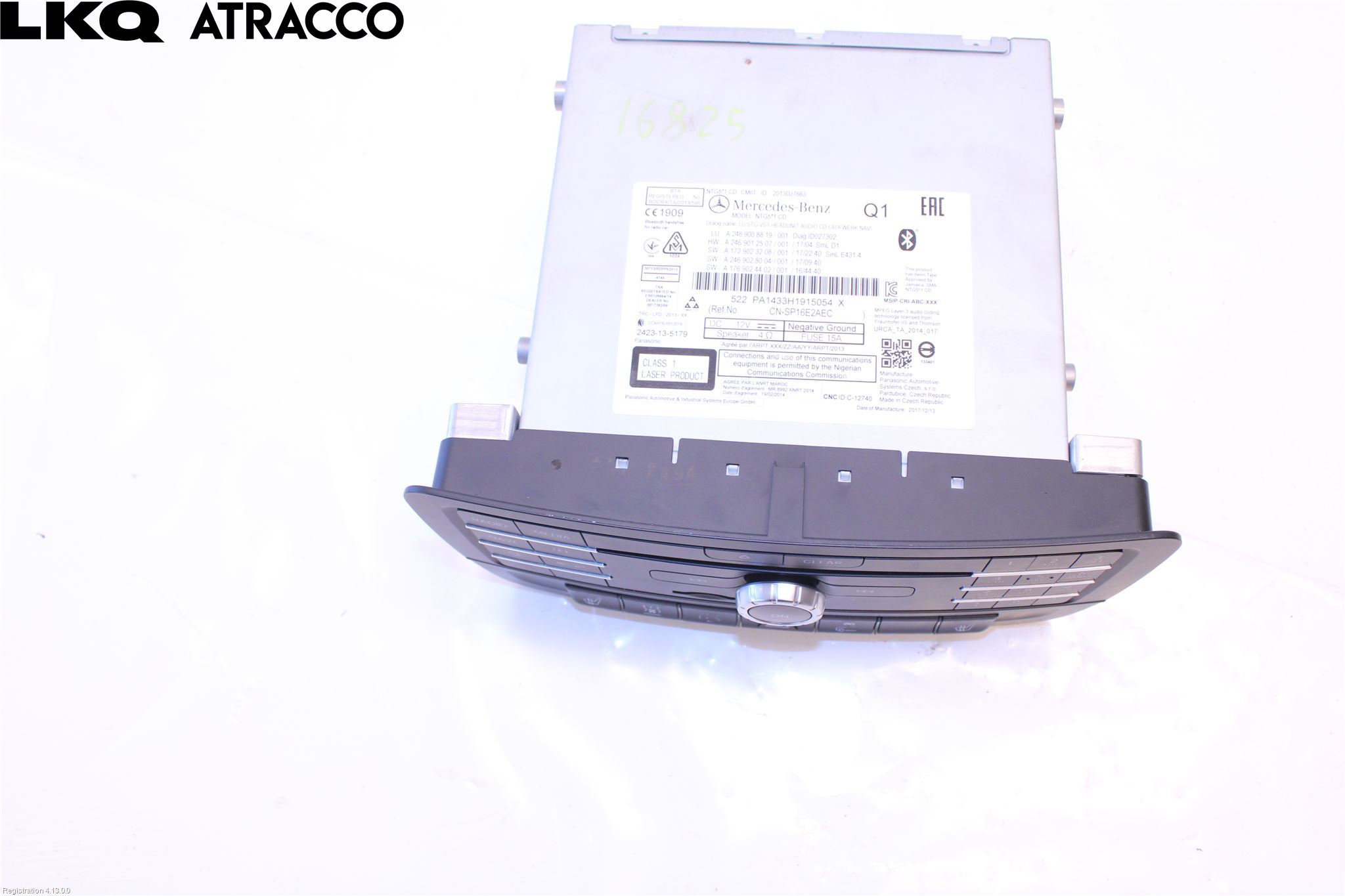 Mercedes-Benz MB B-KLASS (W246/W242) 12-19 Cd Radio - Multimediapanel