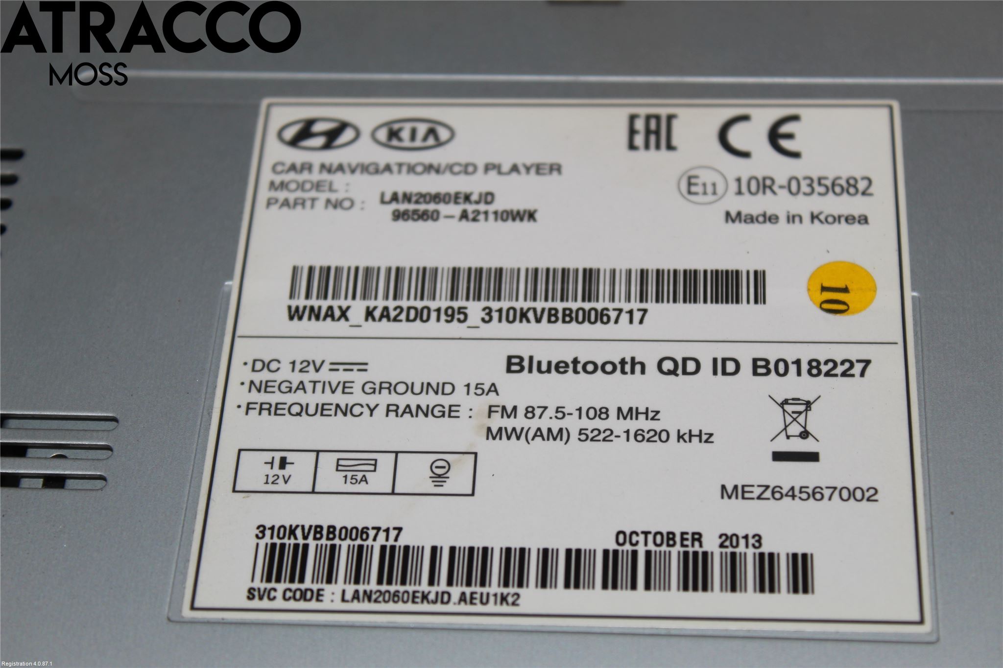 Kia CEED 12-18 Cd Radio - Multimediapanel