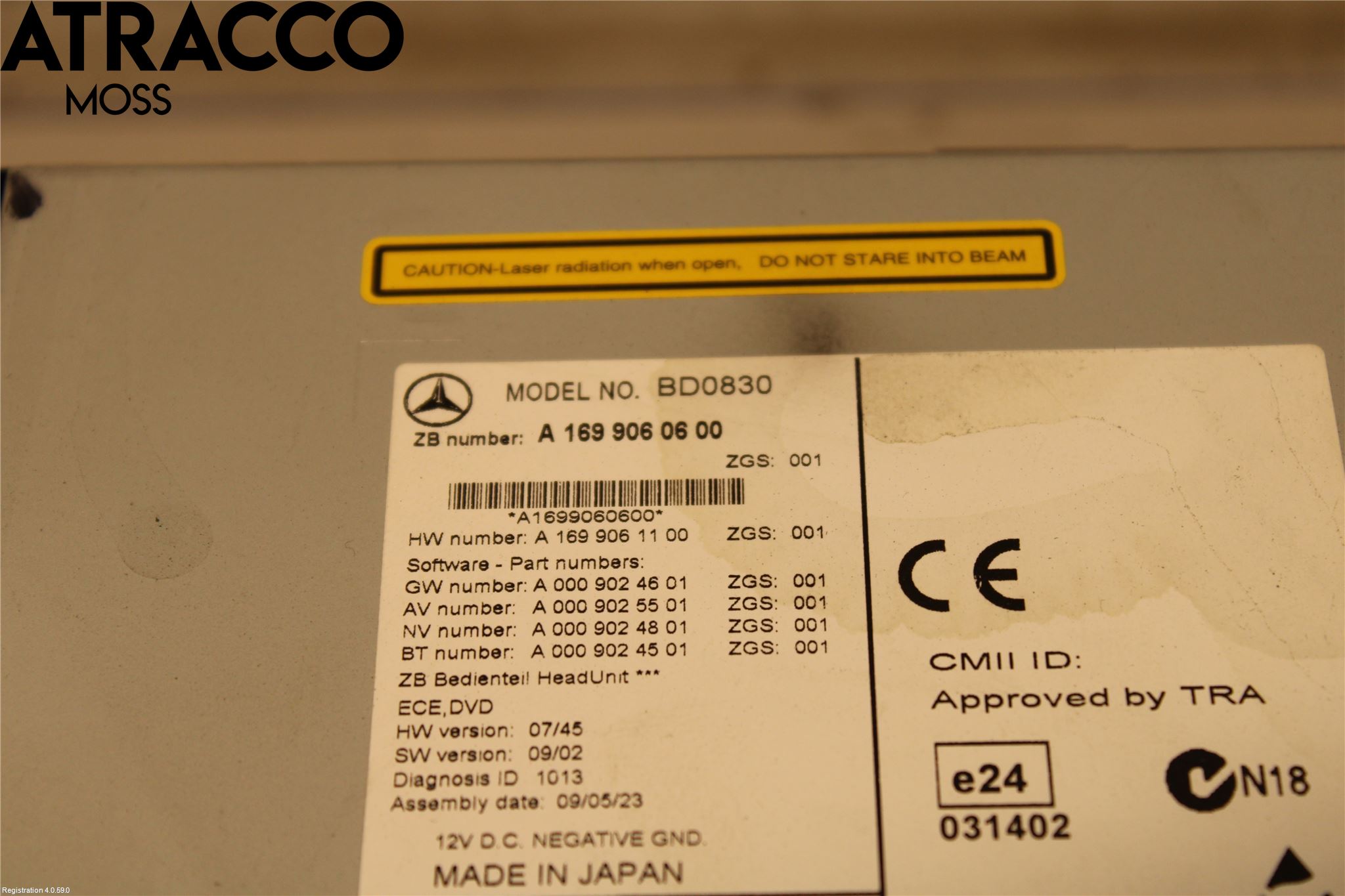 Mercedes-Benz MB B-KLASS (W245) 05-12 Cd Radio - Multimediapanel