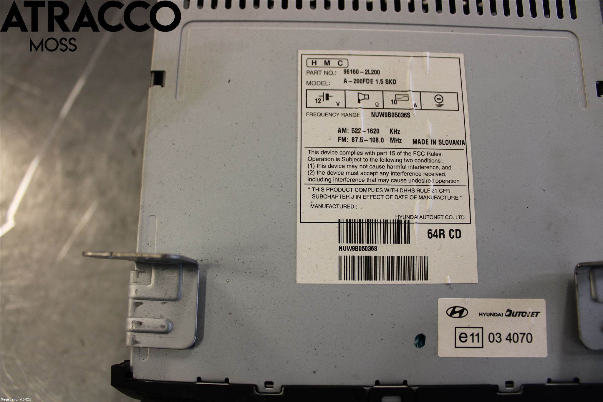 Hyundai i30 FD 07-12 Cd Radio - Multimediapanel