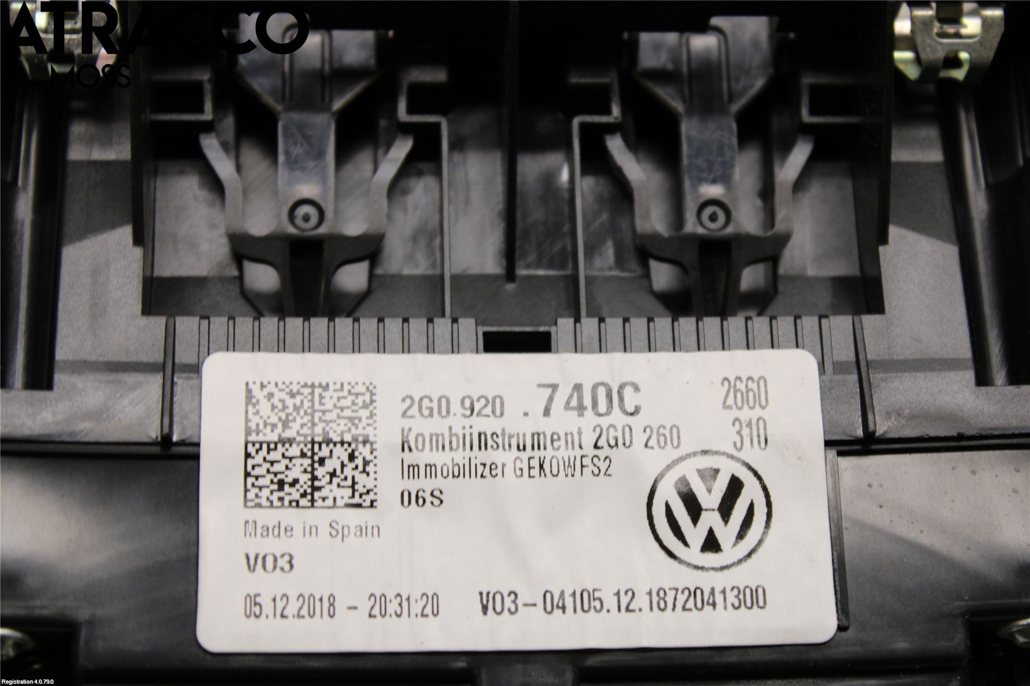 Volkswagen VW POLO VI 18->> Instrument Komb