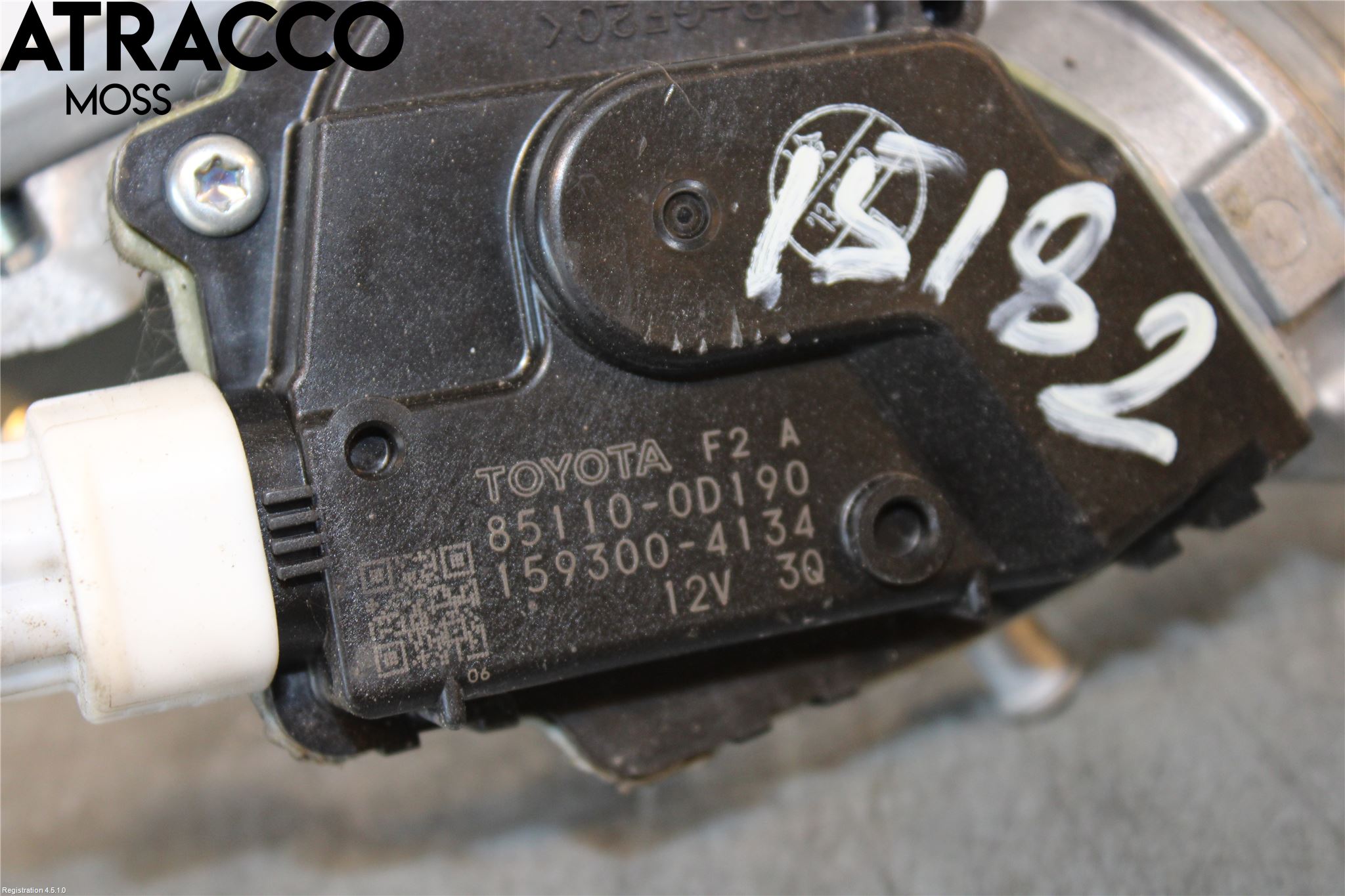 Toyota YARIS XP130 12-14 Torkarmotor Vindruta