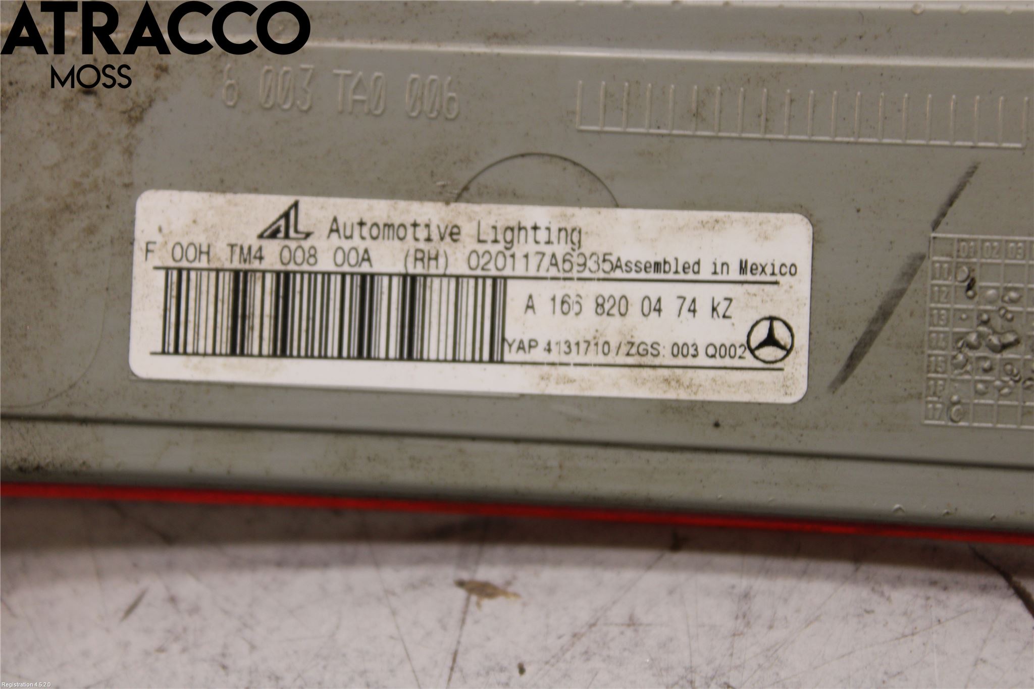 Mercedes-Benz MB GL/GLS-KLASS (X166) 12-19 Dimljus/Reflex Bak