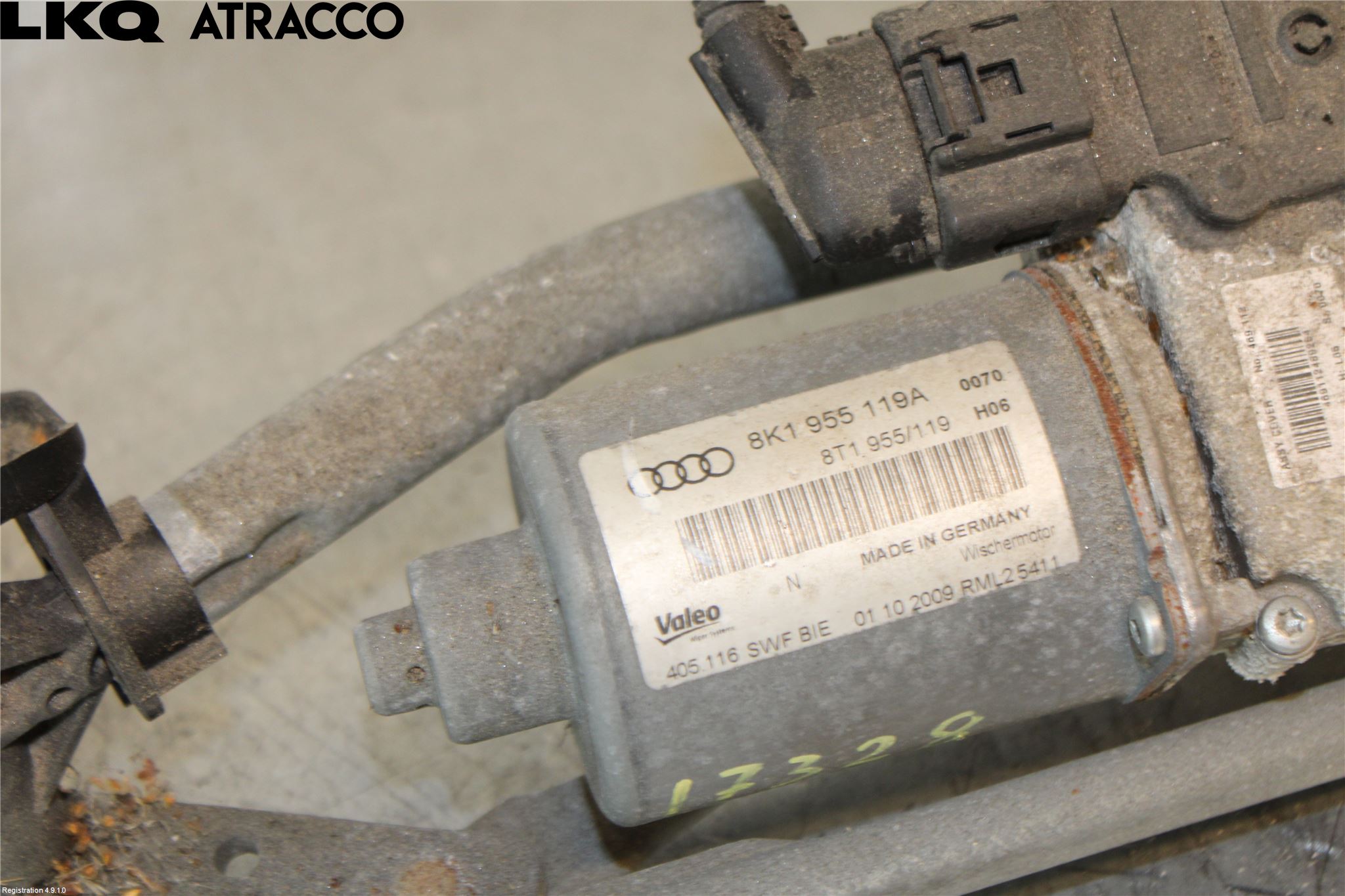 Audi A4 ALLROAD 09-16 Torkarmotor Vindruta
