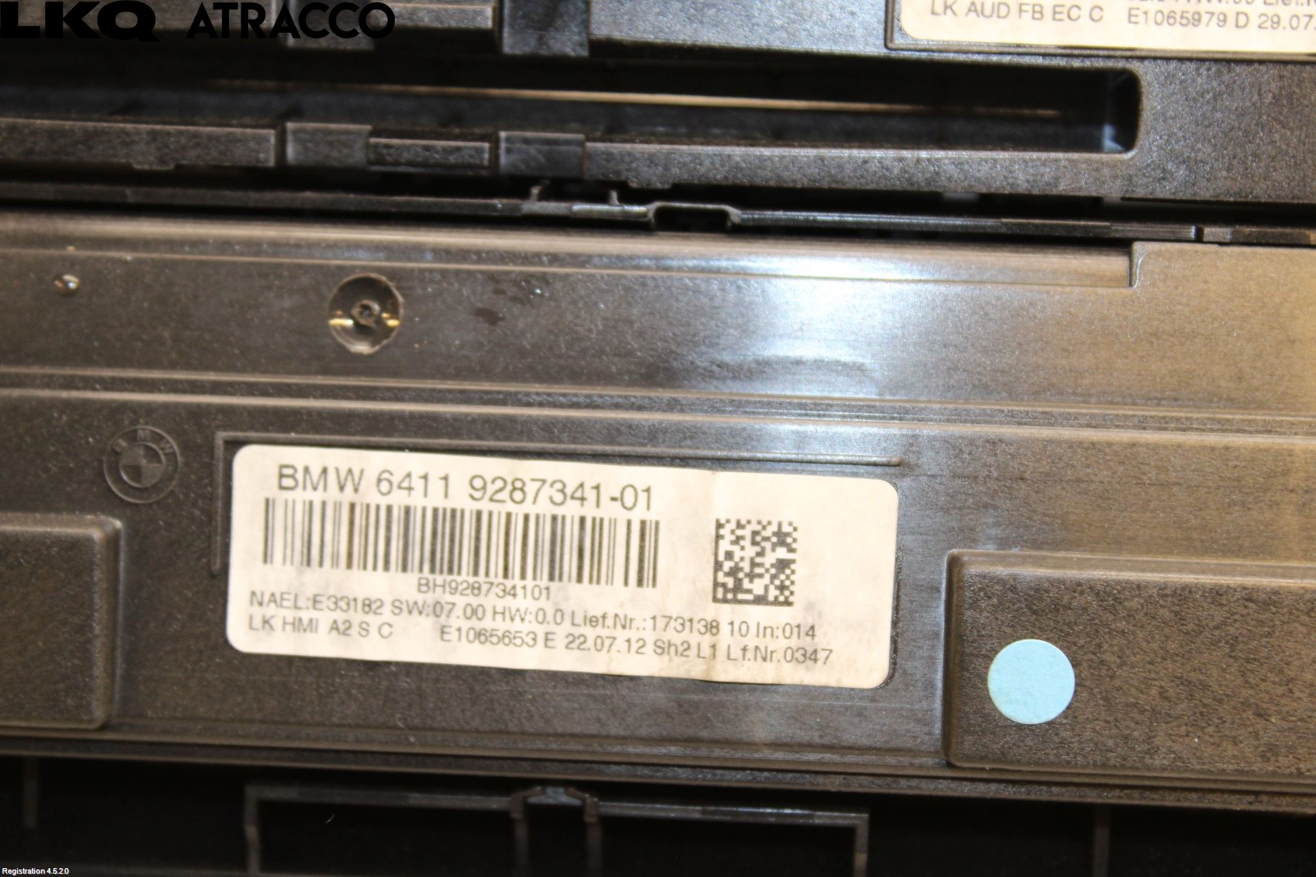 BMW 1 F20/F21 11-19 Ac Styrenhet Ac Manöveren