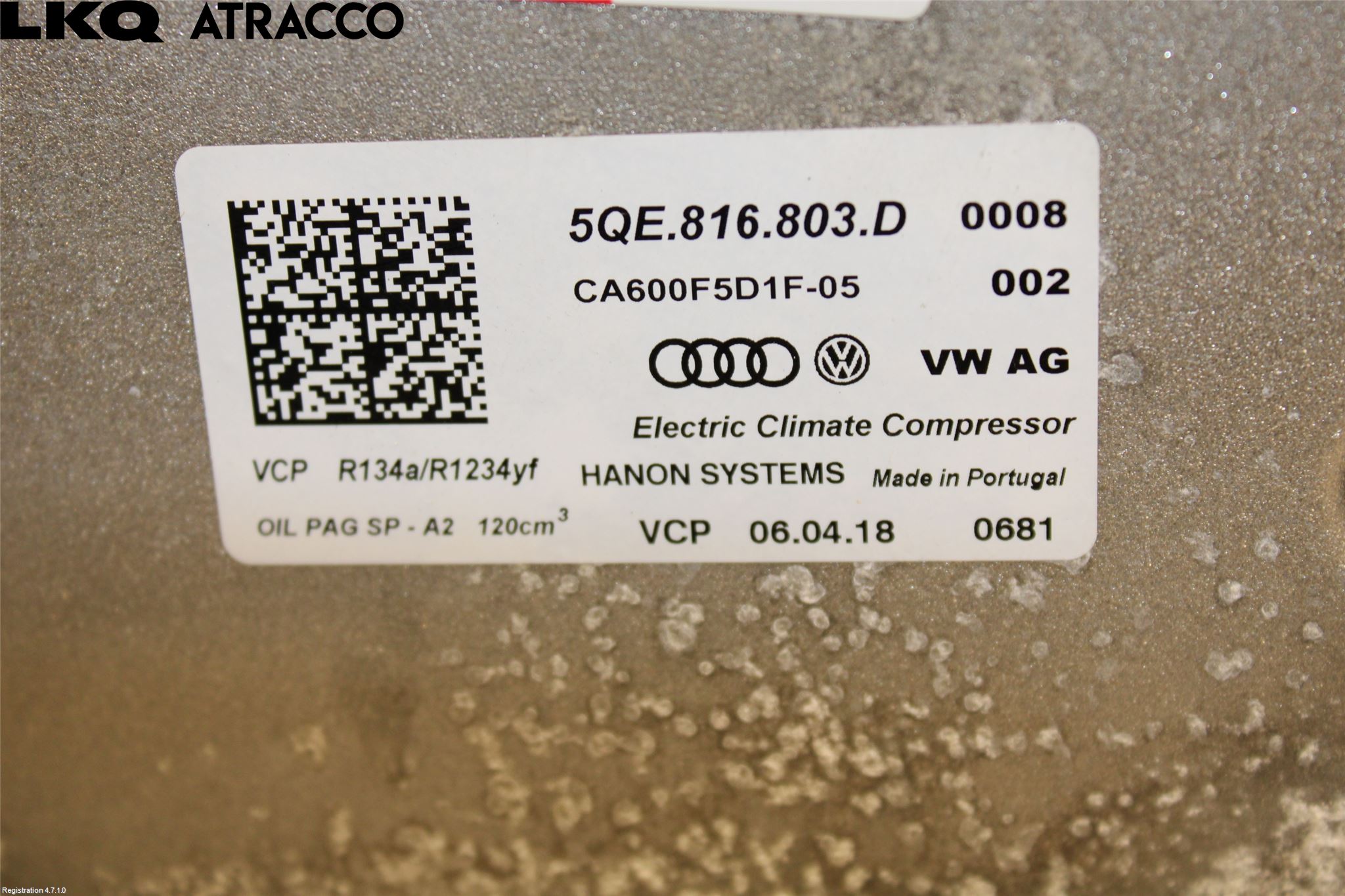 Volkswagen VW GOLF / E-GOLF VII 13-20 Ac Kompressor