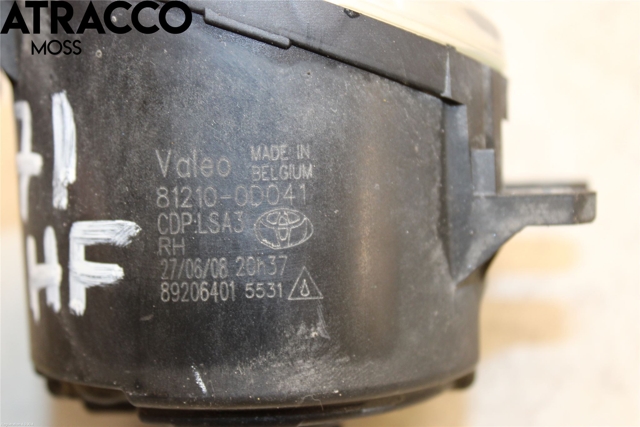 Toyota AURIS 10-12 Dimljus-Varselljus Fram