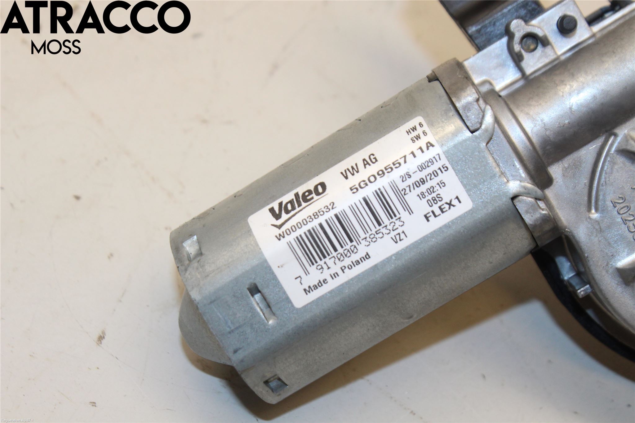 Volkswagen VW GOLF / E-GOLF VII 13-20 Torkarmotor Baklucka