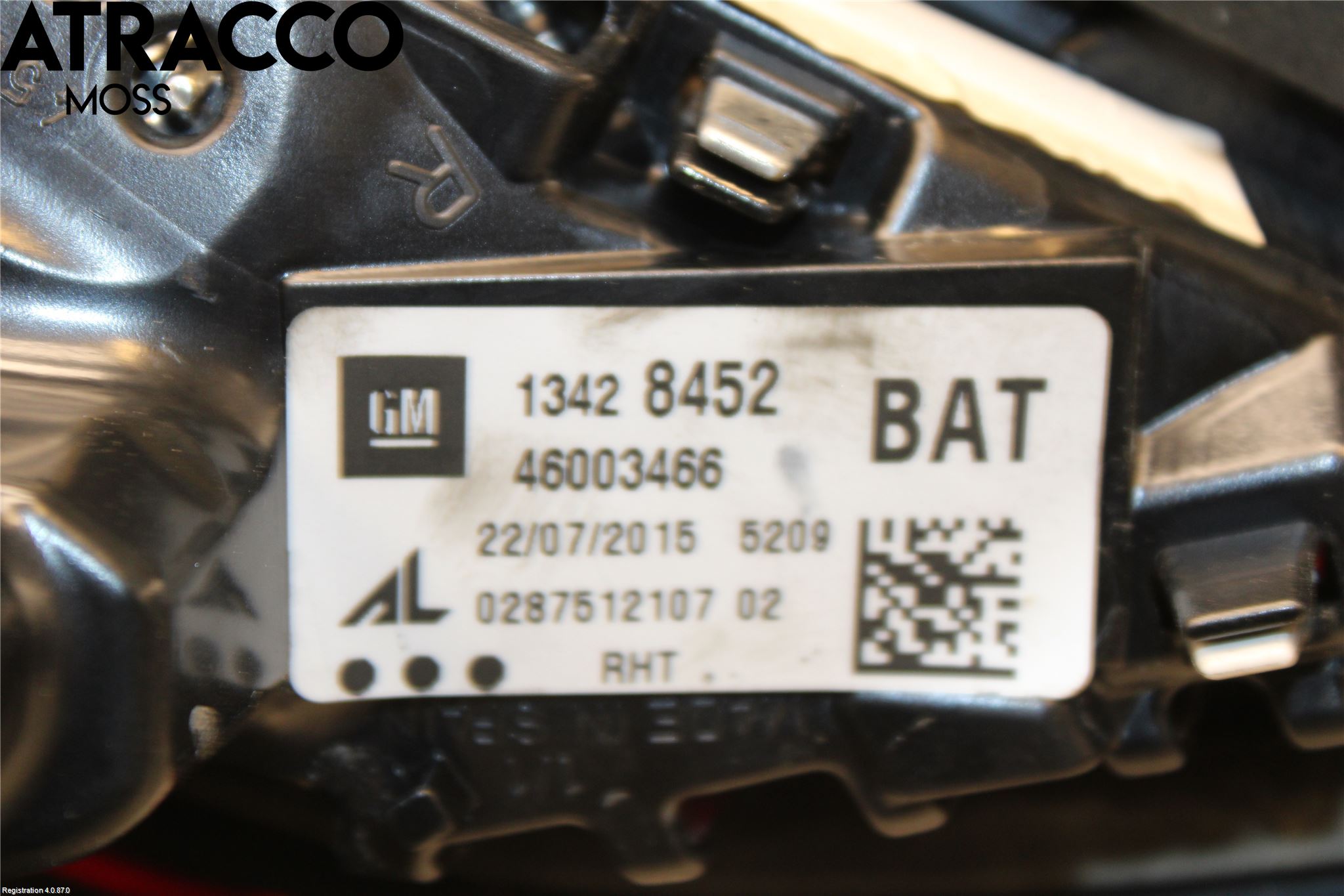 Opel CORSA E 15-19 Bakljus Lucka Hö