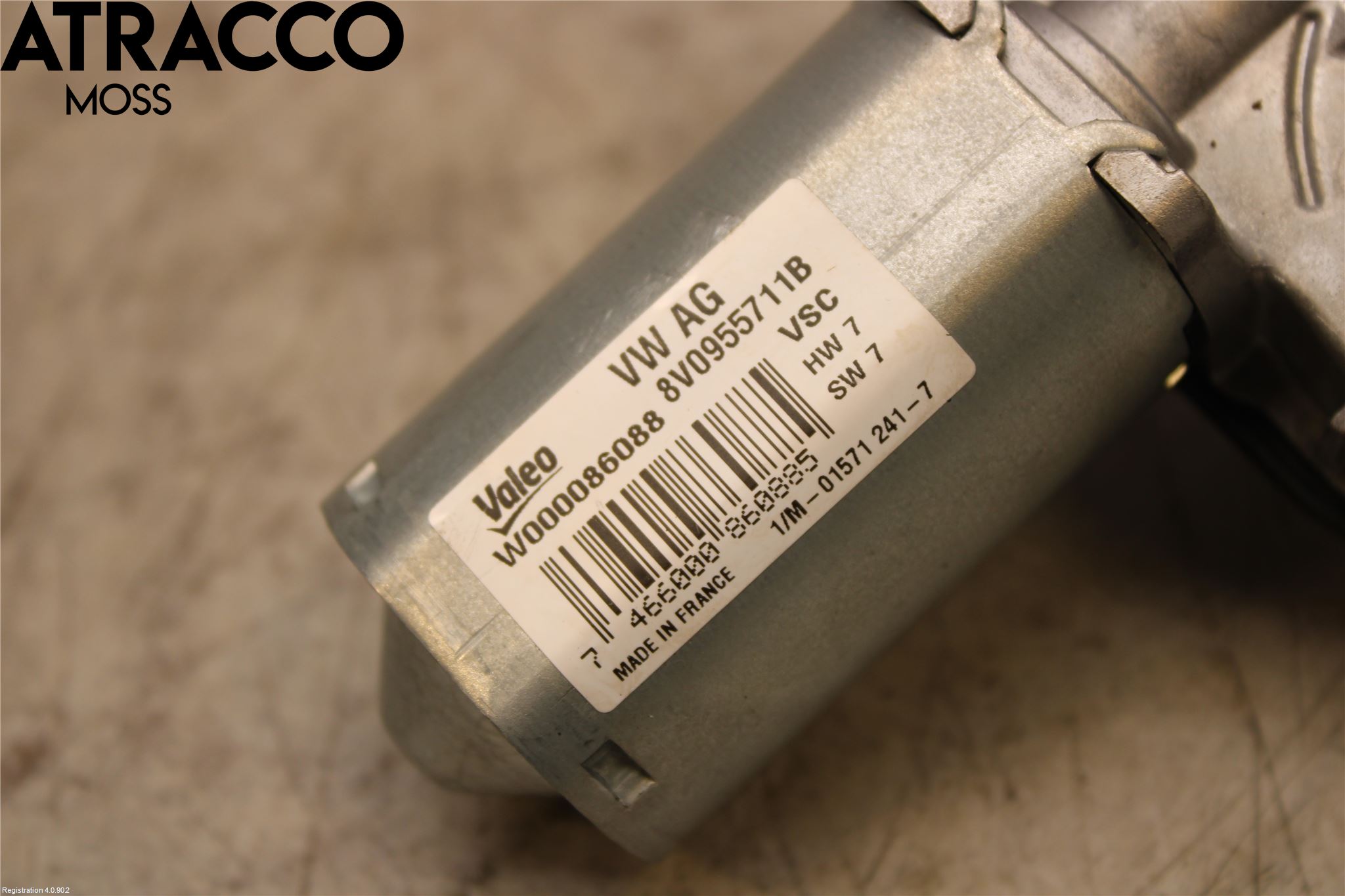 Audi A3/S3 8V 13-20 Torkarmotor Baklucka