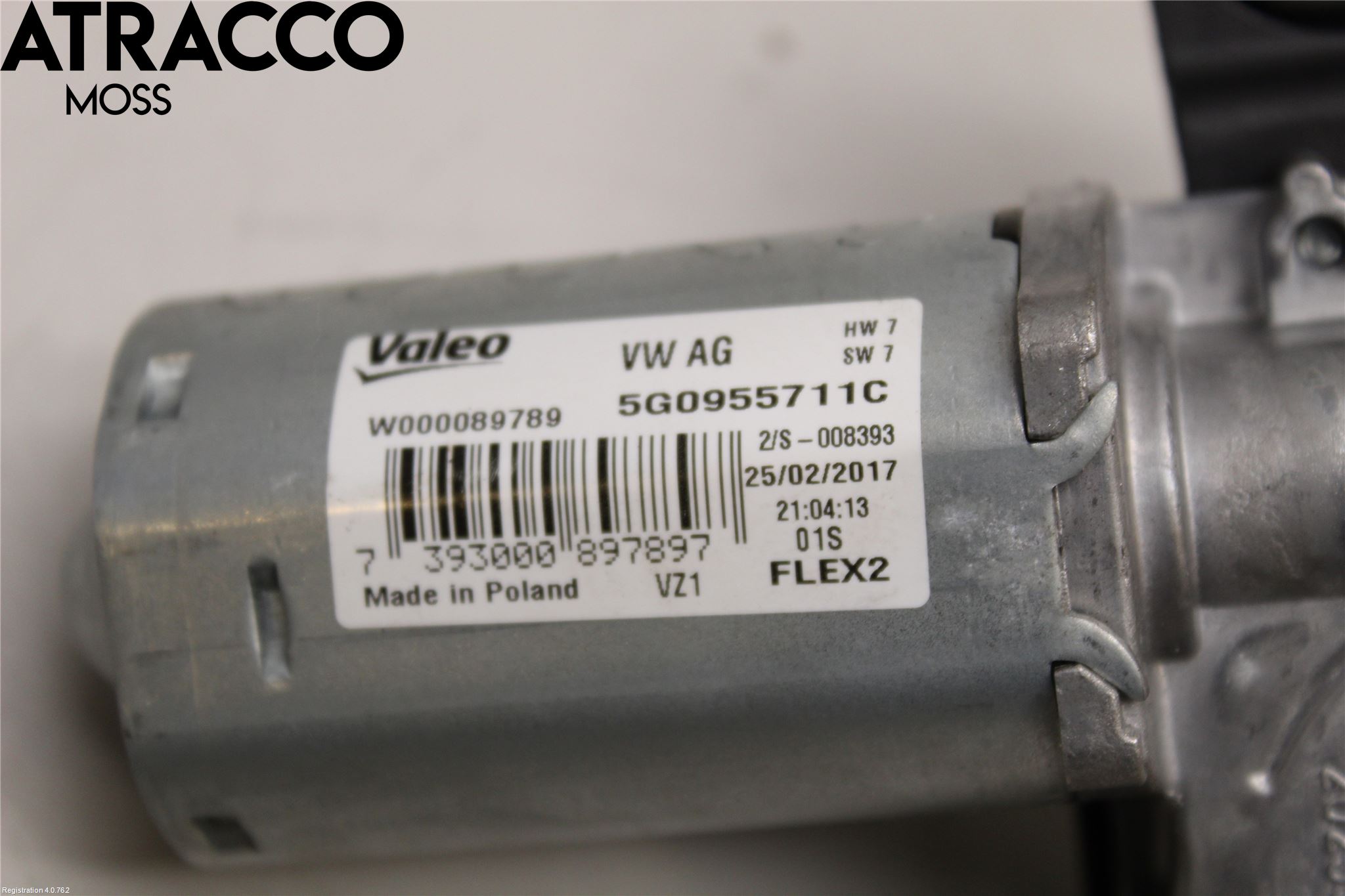 Volkswagen VW GOLF / E-GOLF VII 13-20 Torkarmotor Baklucka