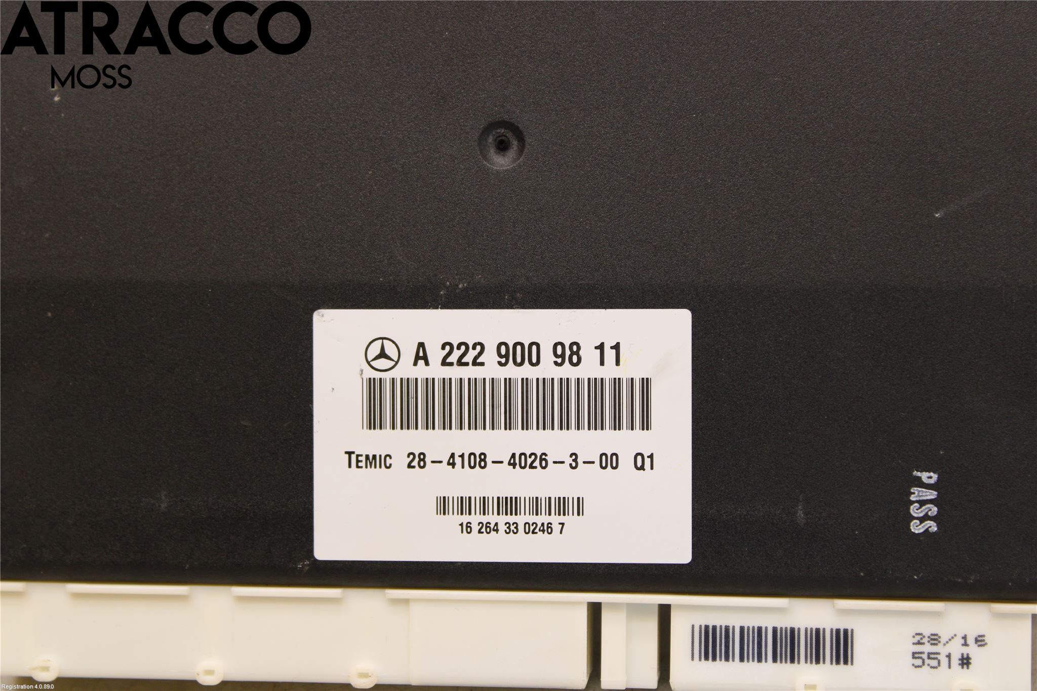 Mercedes-Benz MB C-KLASS (W205) 14-21 Nivå-Luftfjädring Bälg