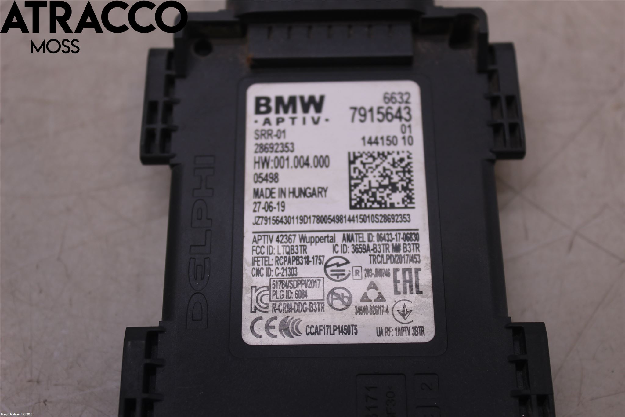 BMW 5 G30/G31/F90 17-23 Sensor Aktivt Kollisionsskydd