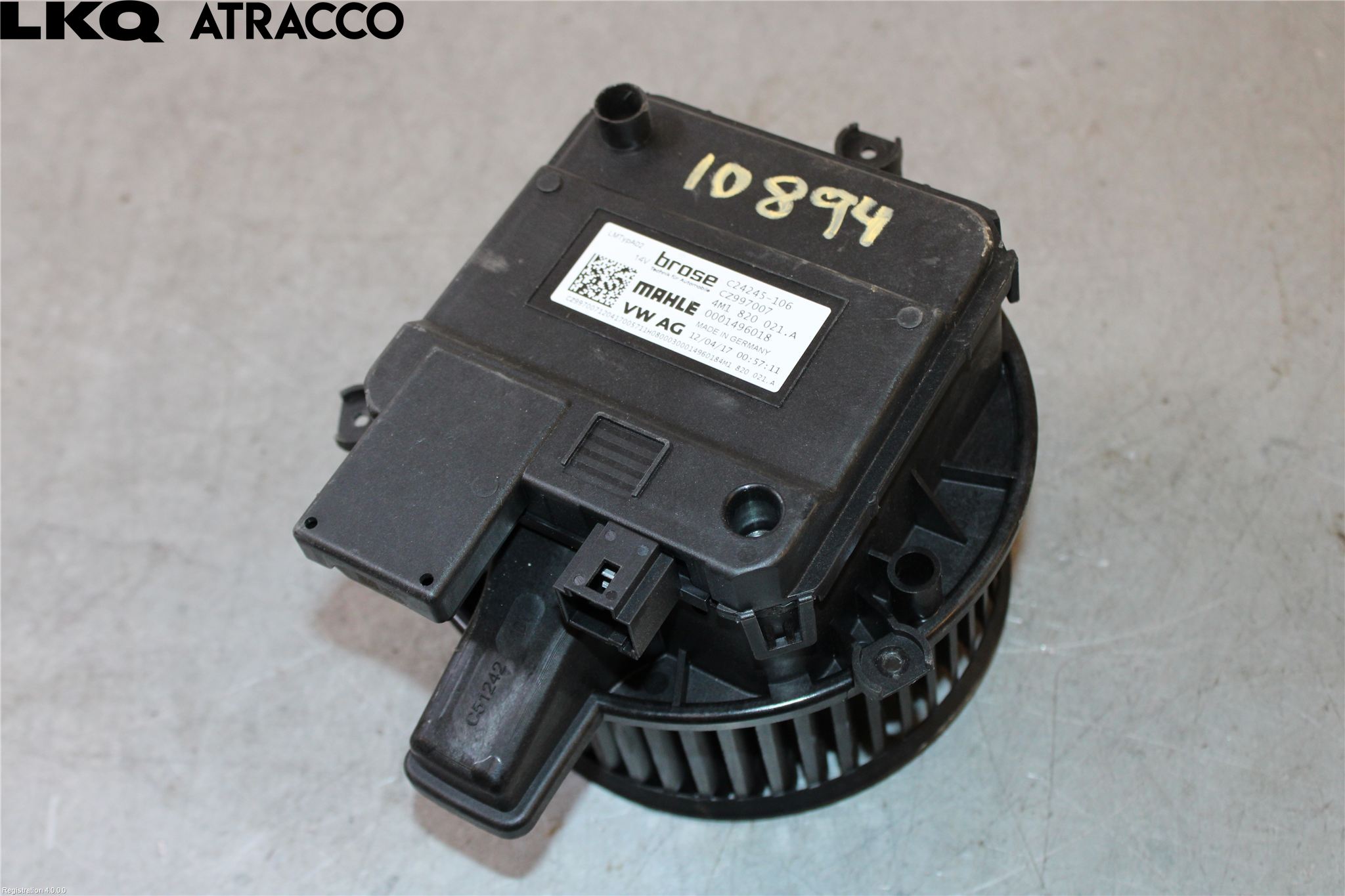 Audi A4/S4 B9 16-19 Värmefläkt