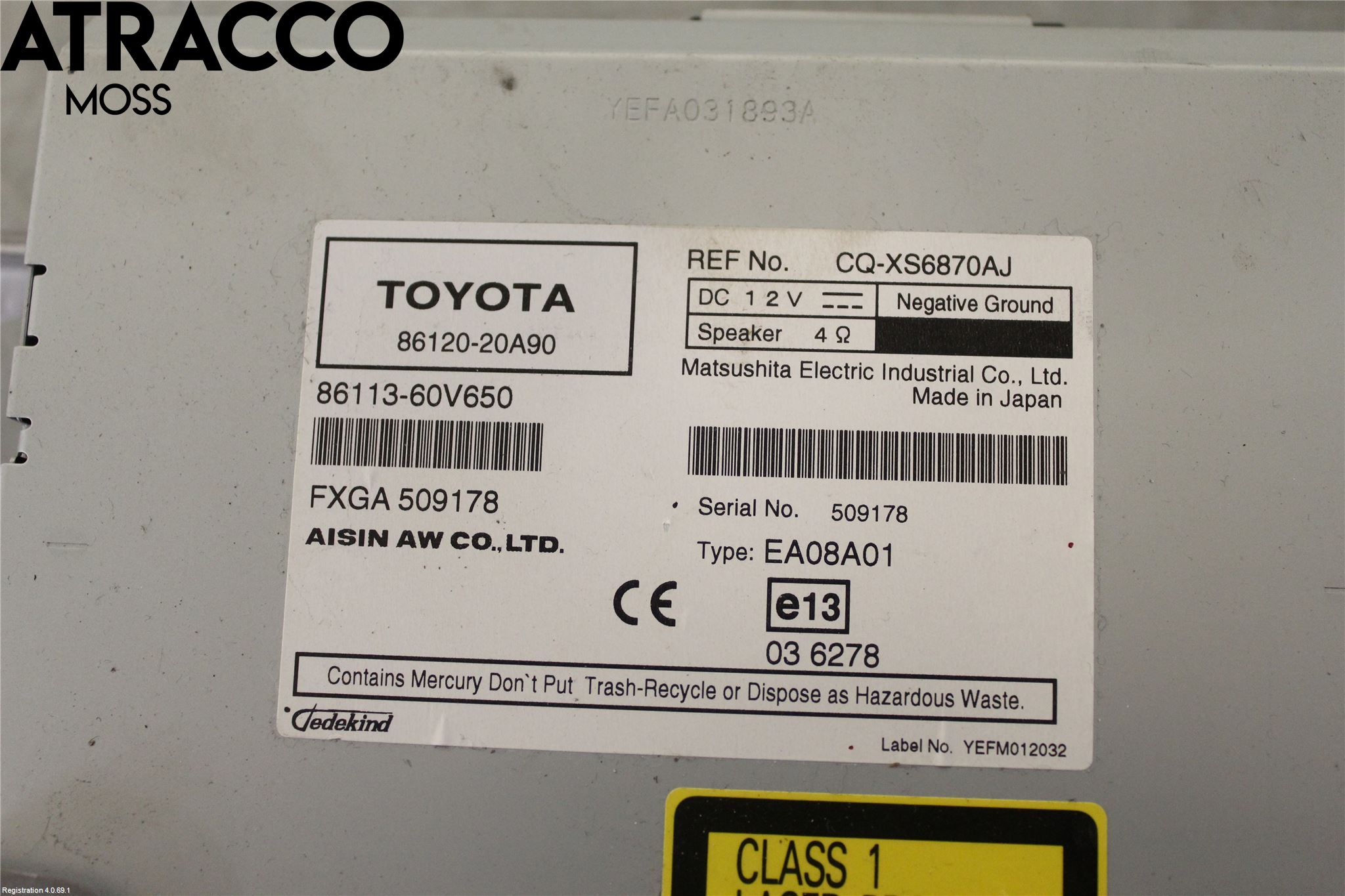 Toyota RAV 4 06-12 Cd Radio - Multimediapanel