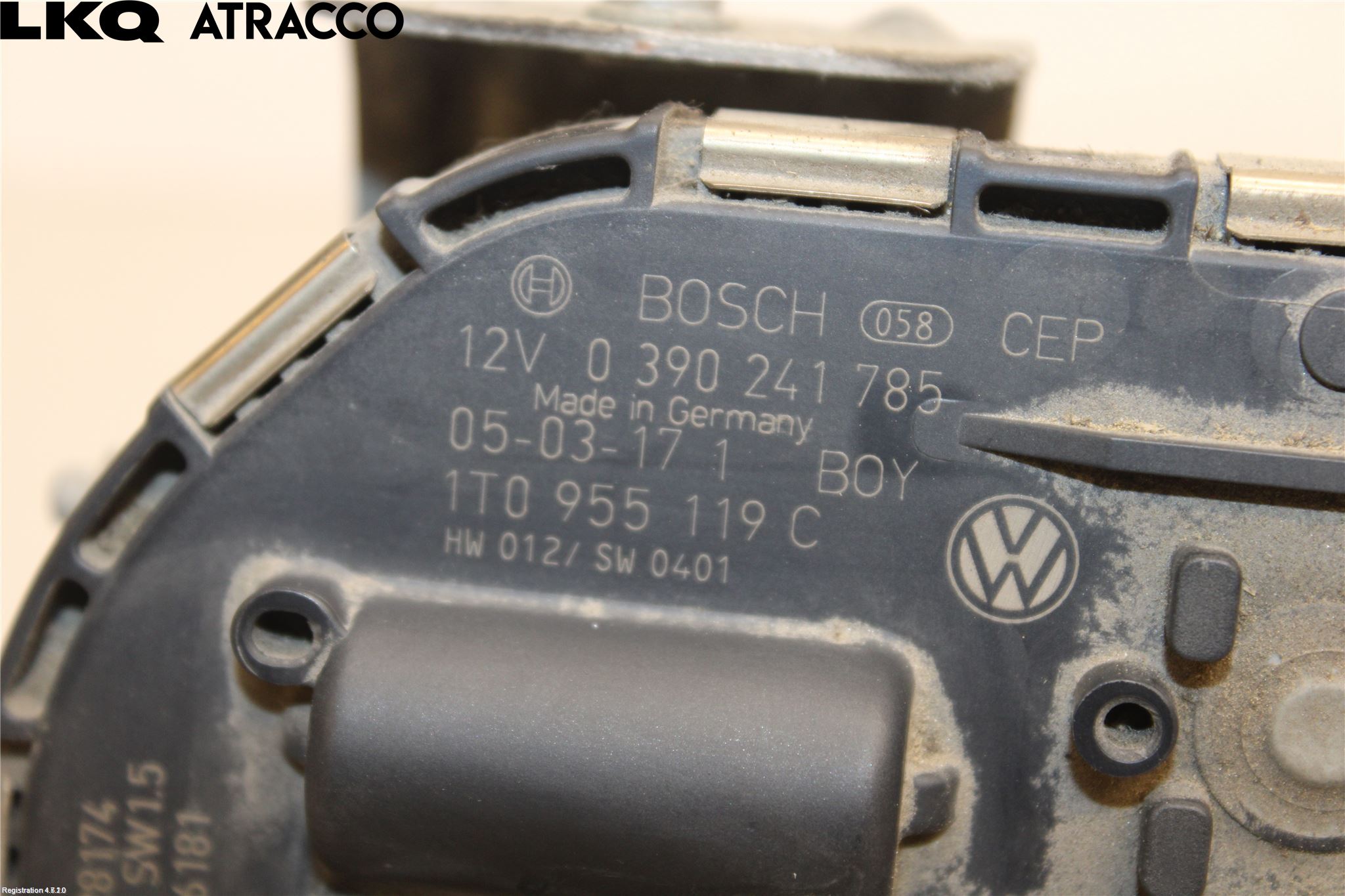 Volkswagen VW TOURAN 03-10 Torkarmotor Vindruta