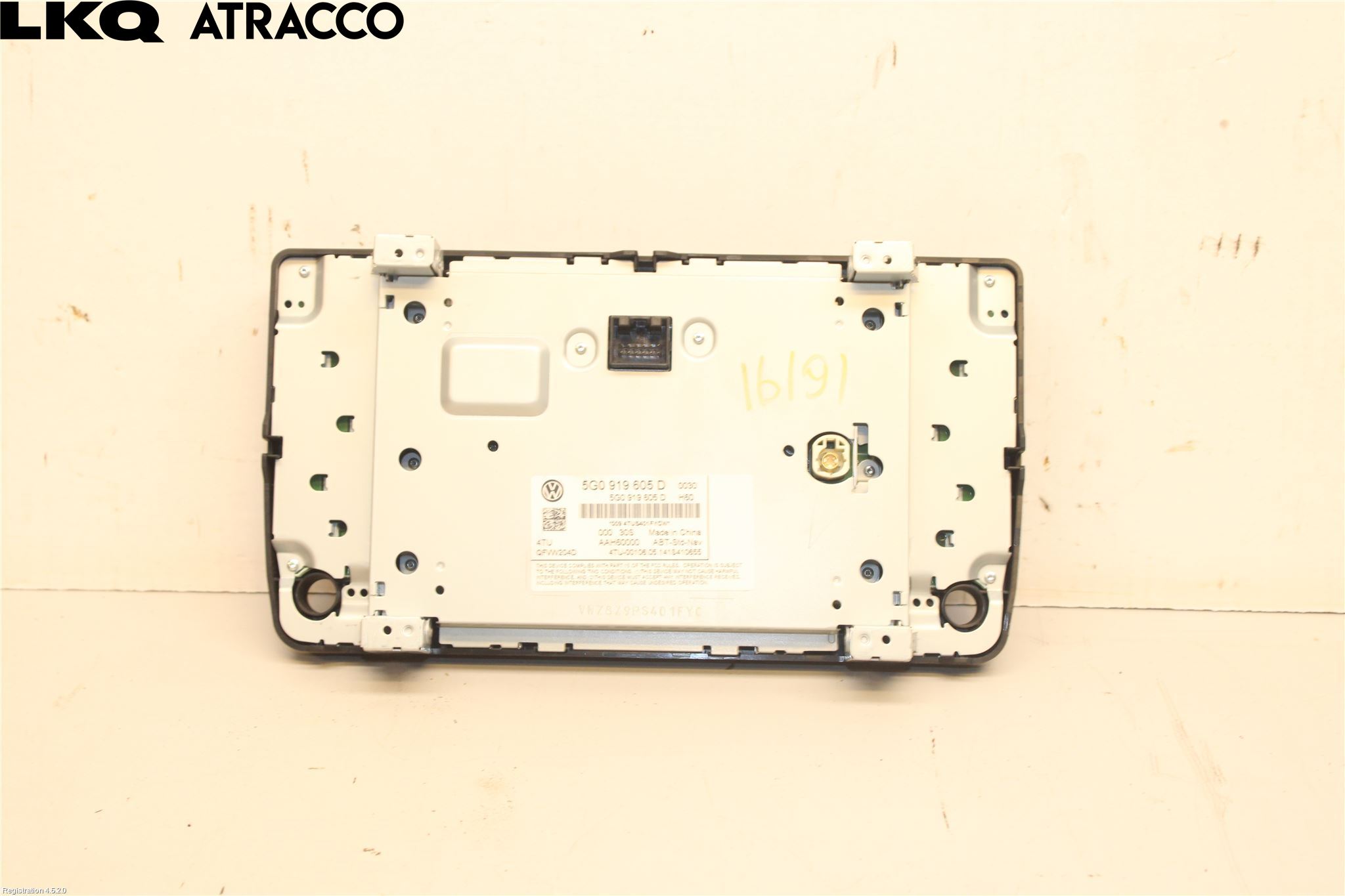 Volkswagen VW GOLF / E-GOLF VII 13-20 Multifunktionsdisplay