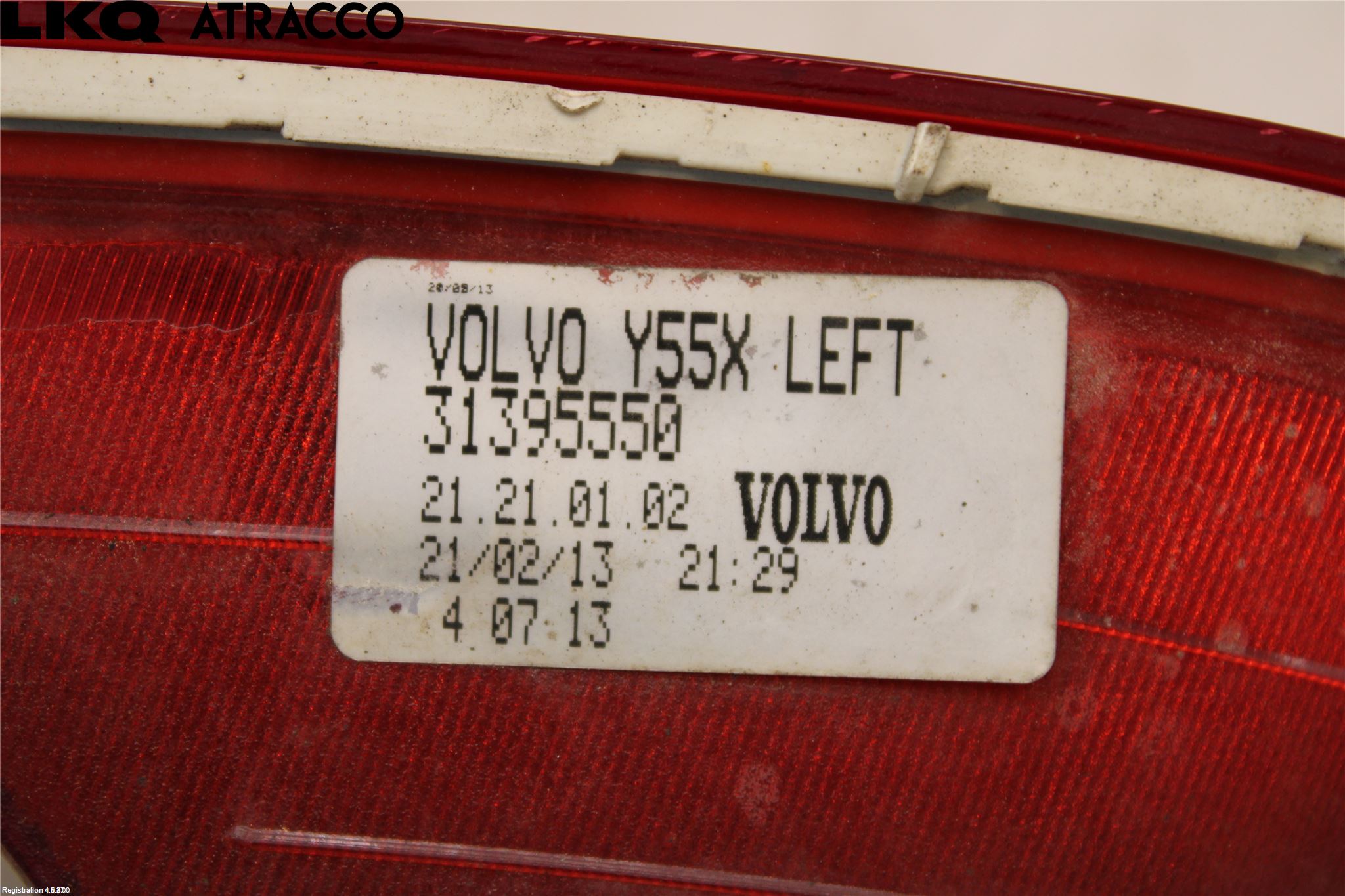 Volvo V40 12-19 Backlampa