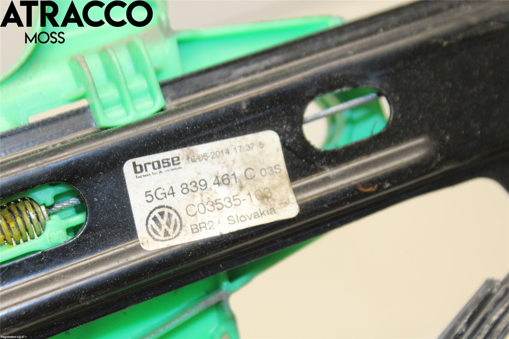 Volkswagen VW GOLF / E-GOLF VII 13-20 Fönsterhissmekanism