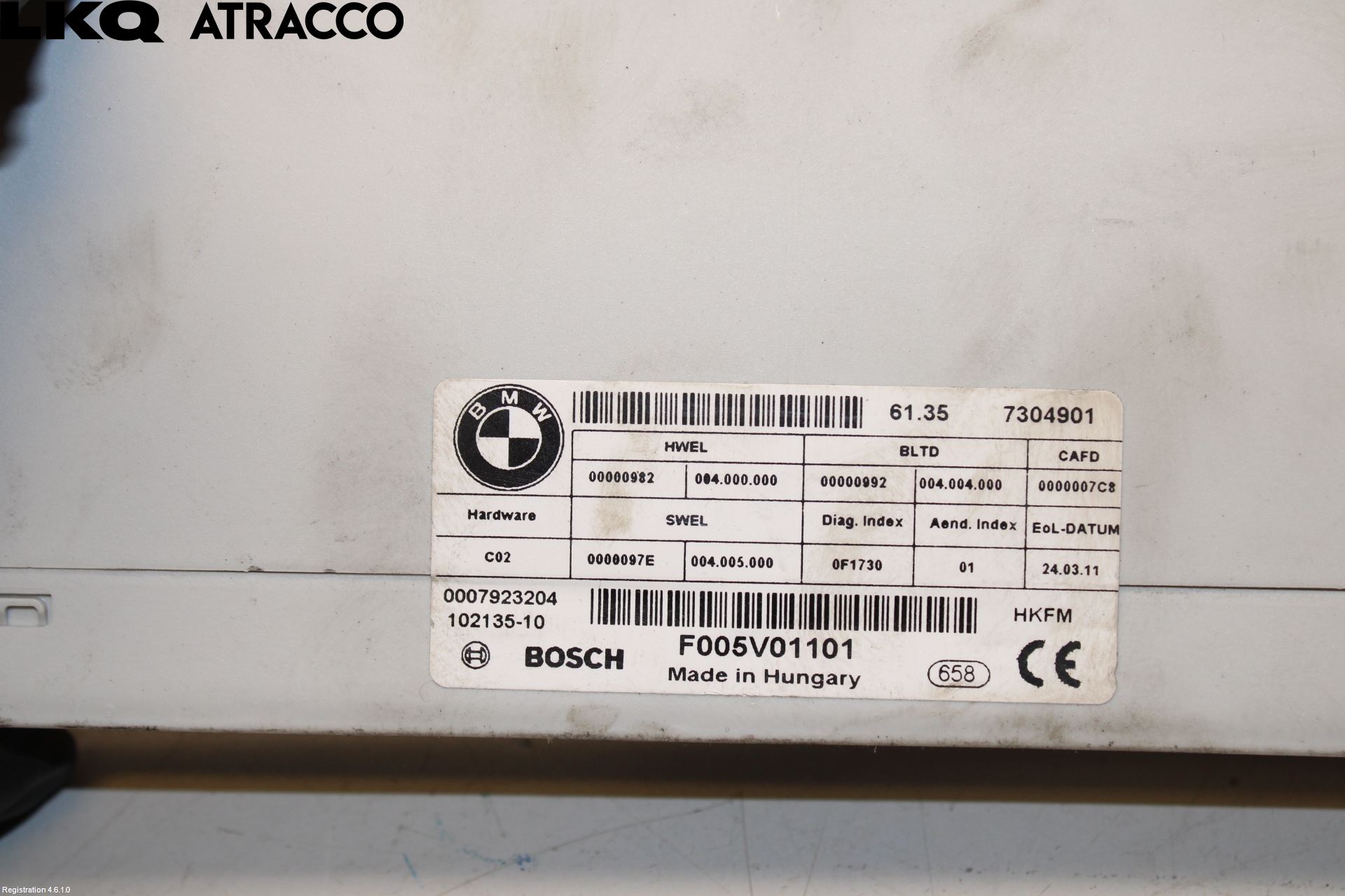 BMW 5 F10/F11/F18 09-17 Styrenhet Övrigt