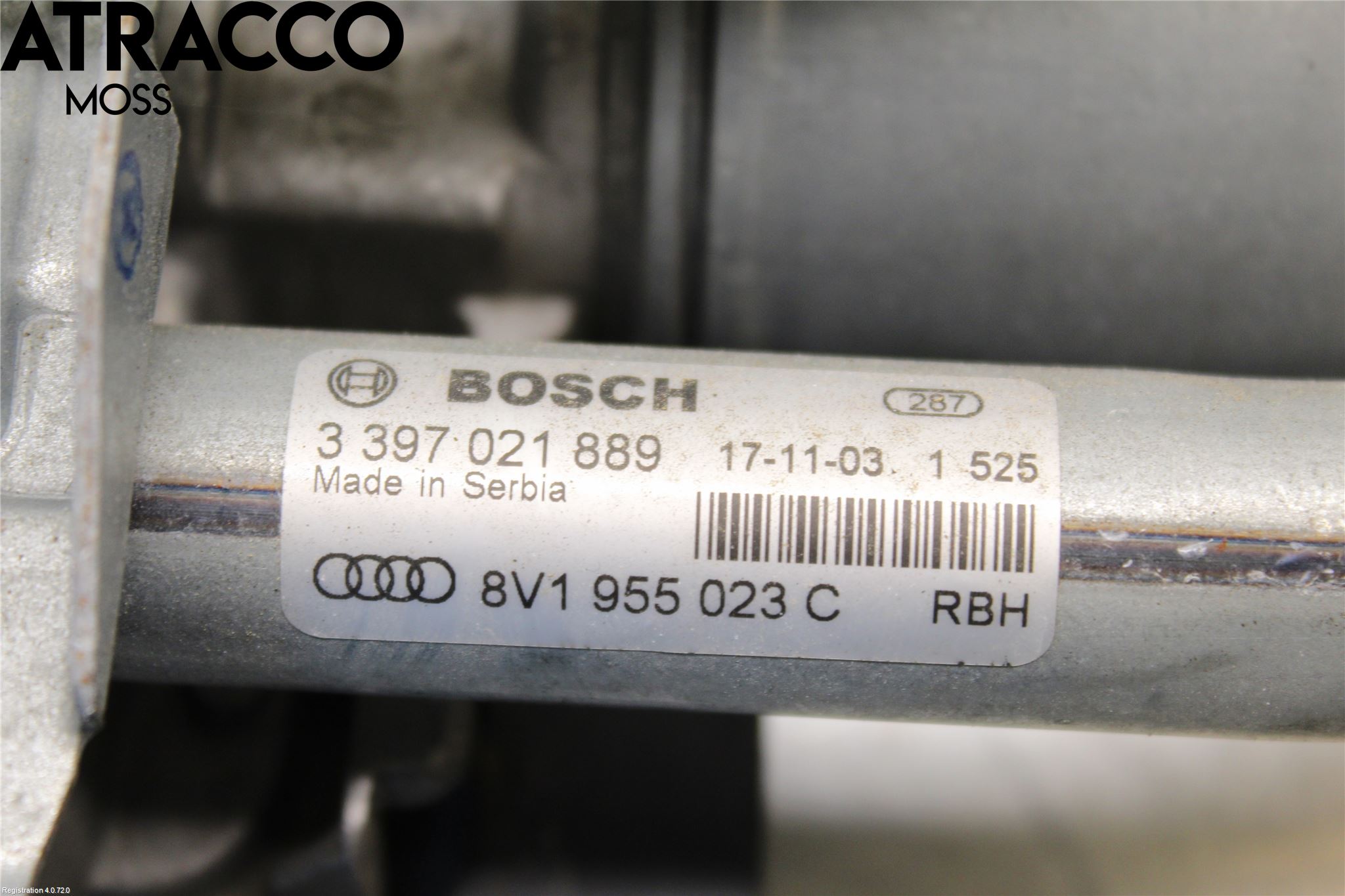 Audi A3/S3 8V 13-20 Torkarmotor Vindruta