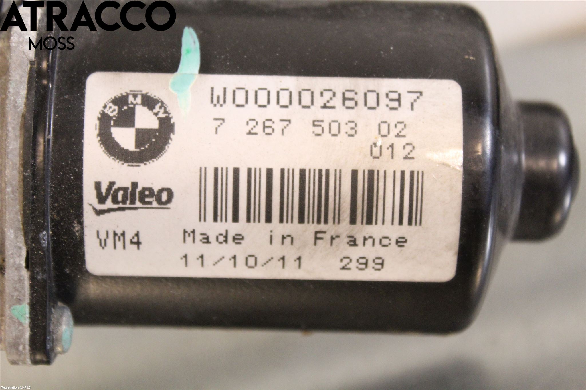 BMW 1 F20/F21 11-19 Torkarmotor Vindruta