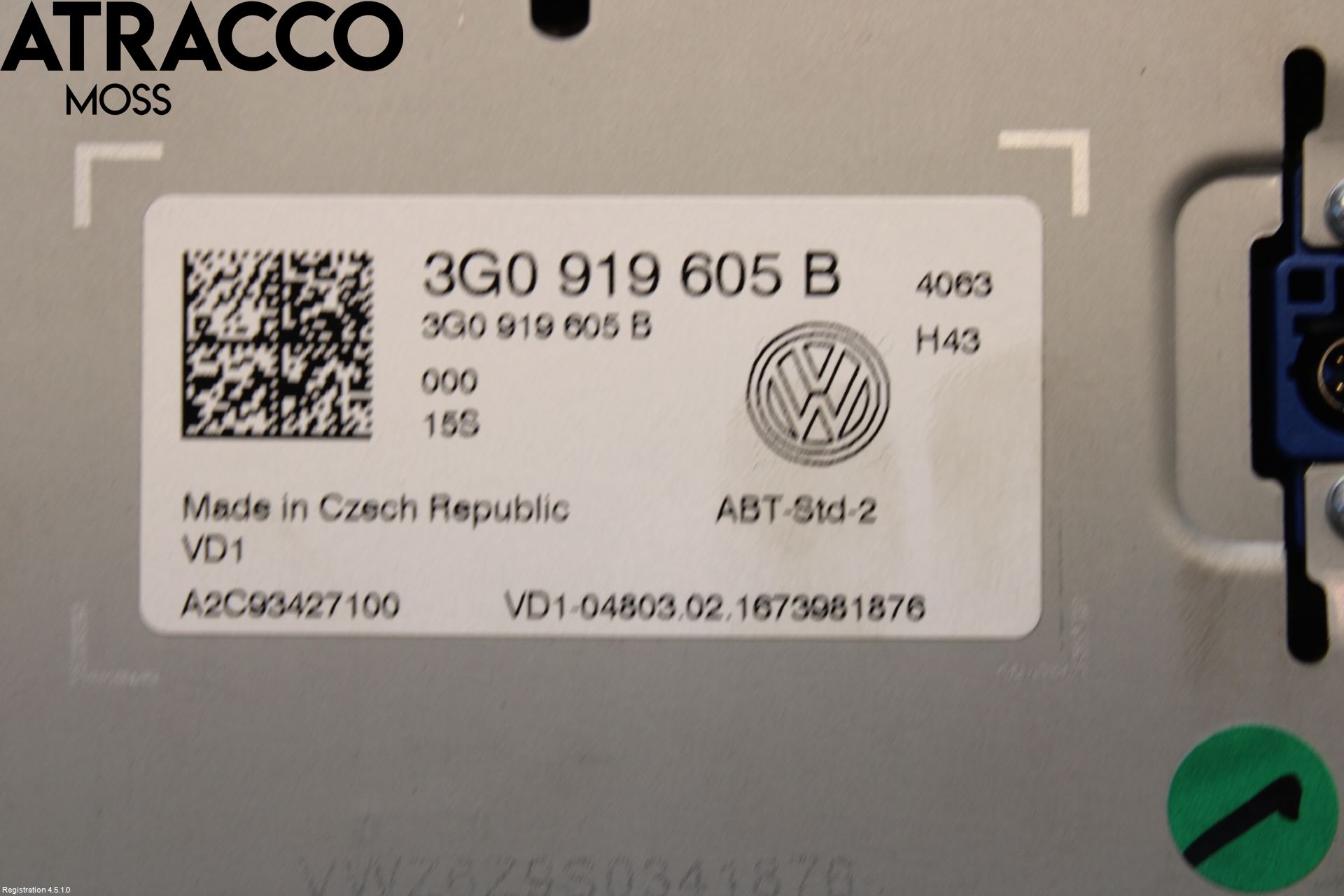 Volkswagen VW GOLF / E-GOLF VII 13-20 Multifunktionsdisplay